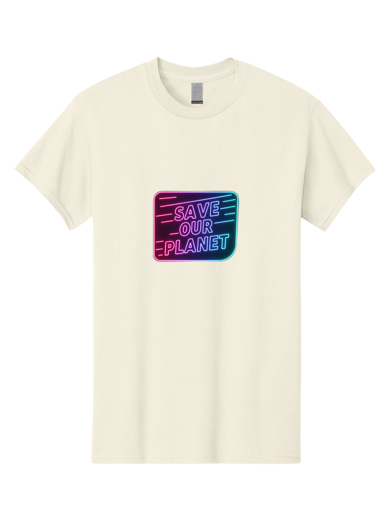 Save-Our-Planet-3 Men'S Graphic Tee, 100% Cotton, Comfortable Casual Summer Wear, Machine Washable, Neon Sign, Save Our Planet, Environmental Awareness, Eco-Friendly Message, Sustainability, Conservation, Activism, Social Impact, Neon Lights Bab379 13