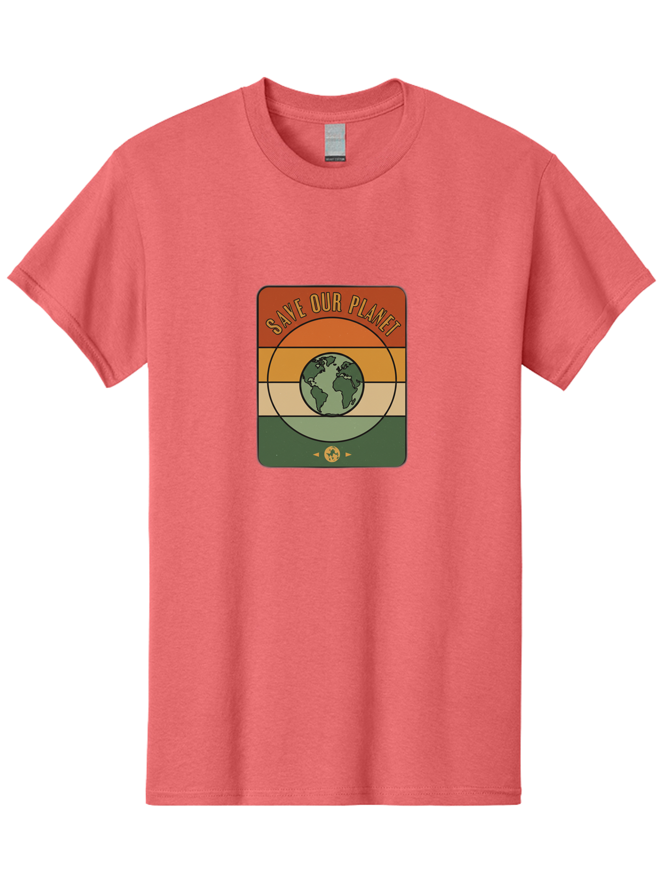 Save-Our-Planet Men'S Graphic Tee, 100% Cotton, Comfortable Casual Summer Wear, Machine Washable, Earth Conservation, Environmental Protection, Save Our Planet, Eco Friendly, Global Sustainability, Green Initiative, Retro Style, Bab385 11