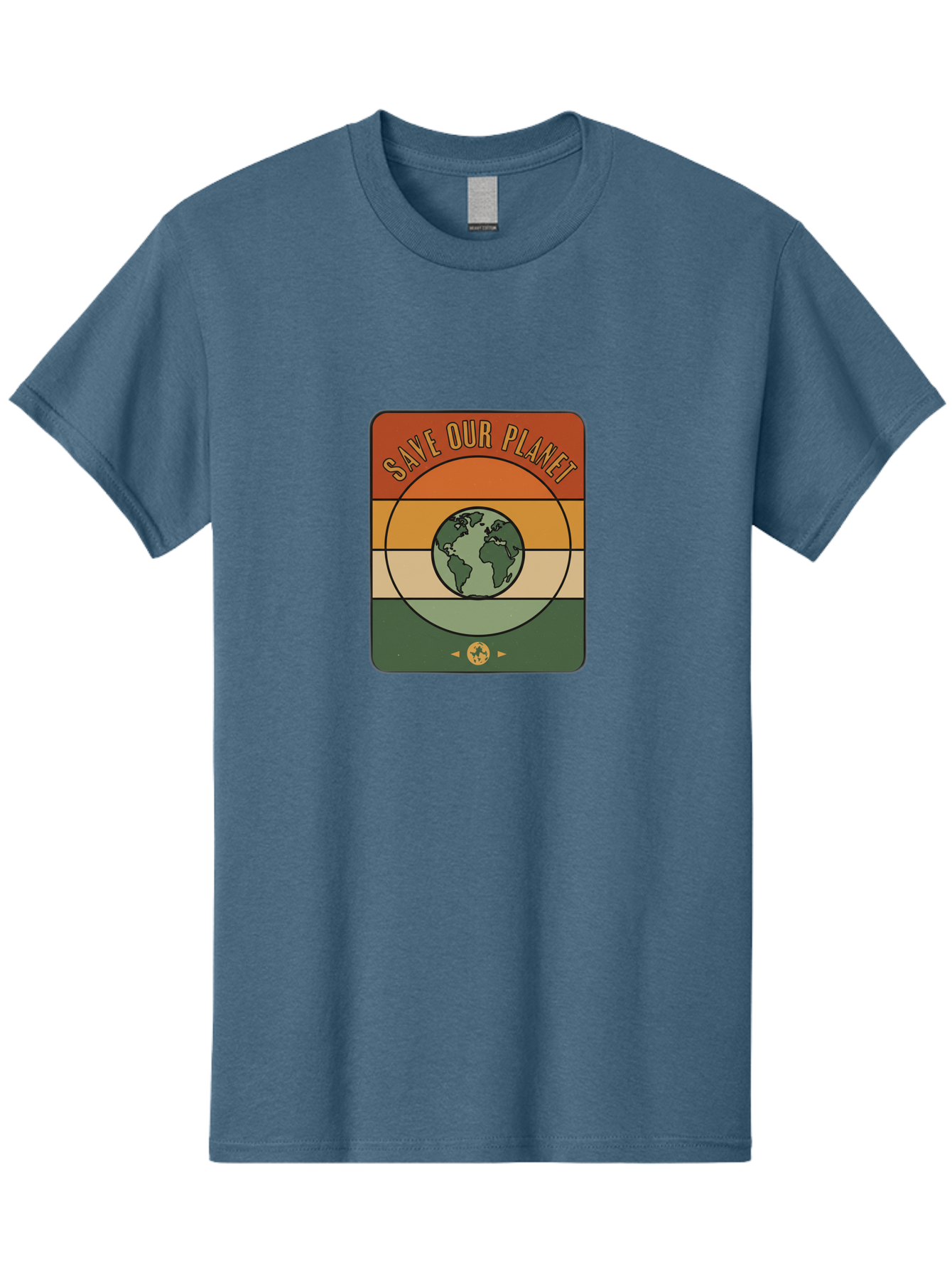 Save-Our-Planet Men'S Graphic Tee, 100% Cotton, Comfortable Casual Summer Wear, Machine Washable, Earth Conservation, Environmental Protection, Save Our Planet, Eco Friendly, Global Sustainability, Green Initiative, Retro Style, Bab385 25