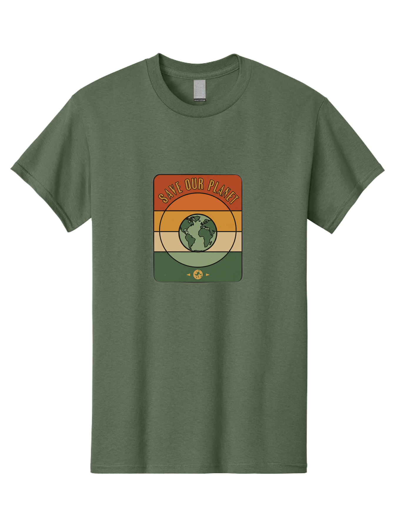 Save-Our-Planet Men'S Graphic Tee, 100% Cotton, Comfortable Casual Summer Wear, Machine Washable, Earth Conservation, Environmental Protection, Save Our Planet, Eco Friendly, Global Sustainability, Green Initiative, Retro Style, Bab385 7