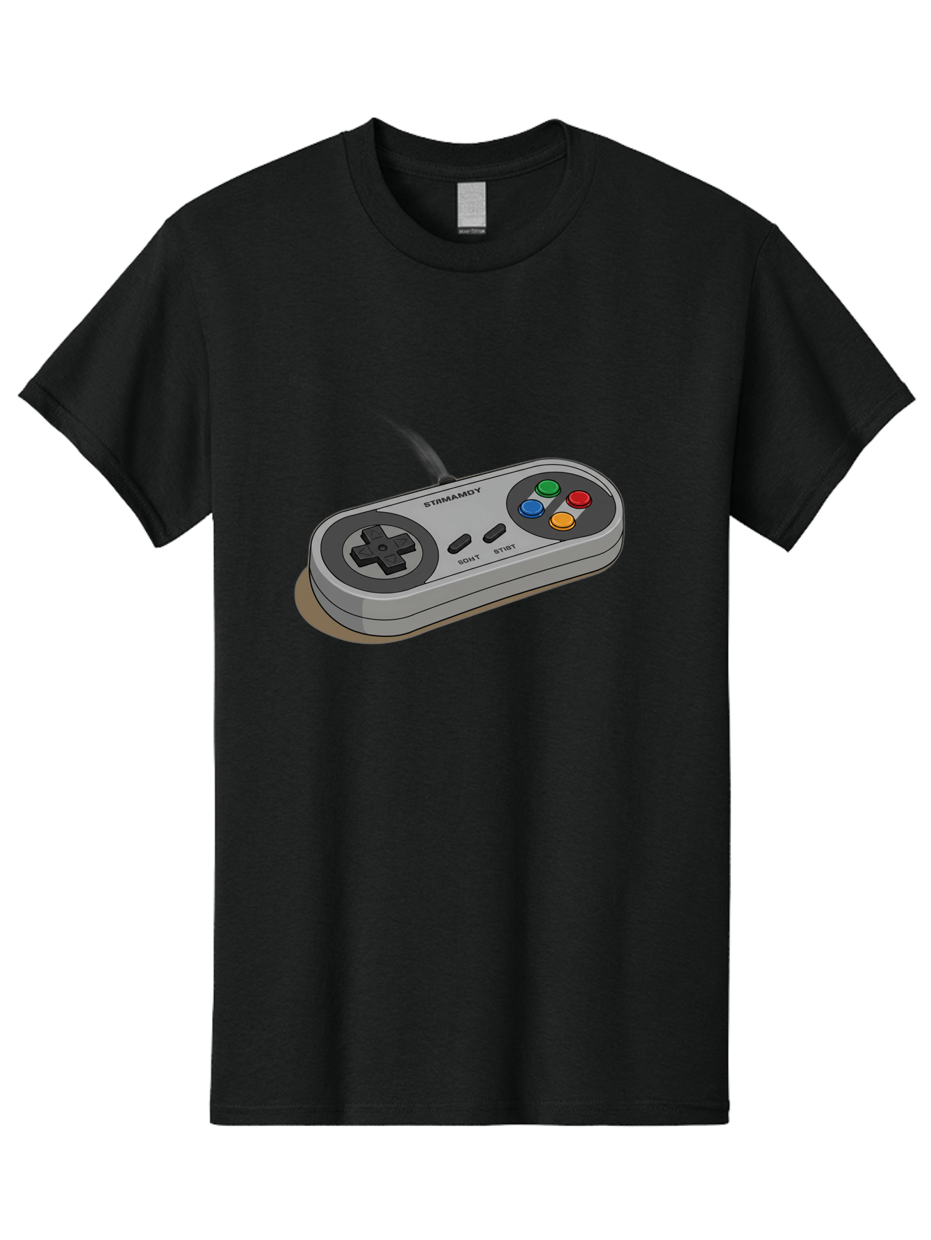Sega-Stormd6Y-Gamepad Men'S Graphic Tee, 100% Cotton, Comfortable Casual Summer Wear, Machine Washable, Classic Gamepad, Sega Game Controller, Retro Gaming, Gamepad Design, 90S Gaming Nostalgia, Vintage Gaming, Gaming Peripherals, Bab389 13