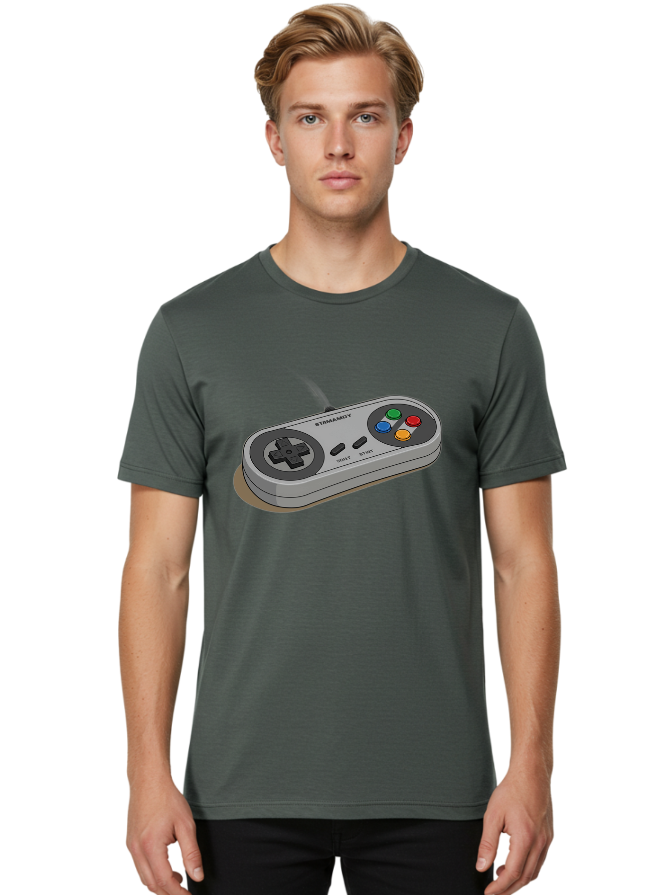 Sega-Stormd6Y-Gamepad Men'S Graphic Tee, 100% Cotton, Comfortable Casual Summer Wear, Machine Washable, Classic Gamepad, Sega Game Controller, Retro Gaming, Gamepad Design, 90S Gaming Nostalgia, Vintage Gaming, Gaming Peripherals, Bab389 28
