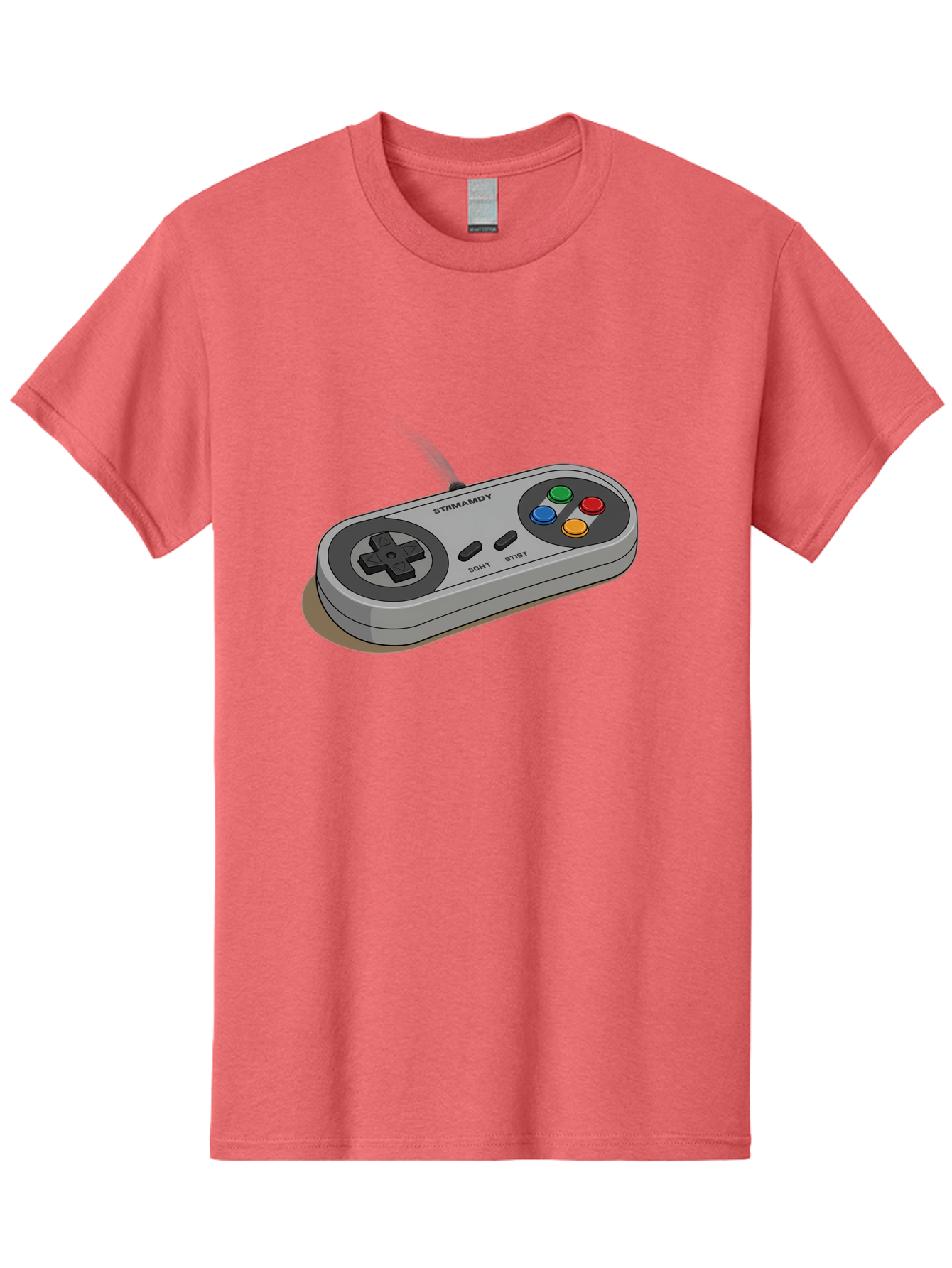 Sega-Stormd6Y-Gamepad Men'S Graphic Tee, 100% Cotton, Comfortable Casual Summer Wear, Machine Washable, Classic Gamepad, Sega Game Controller, Retro Gaming, Gamepad Design, 90S Gaming Nostalgia, Vintage Gaming, Gaming Peripherals, Bab389 1
