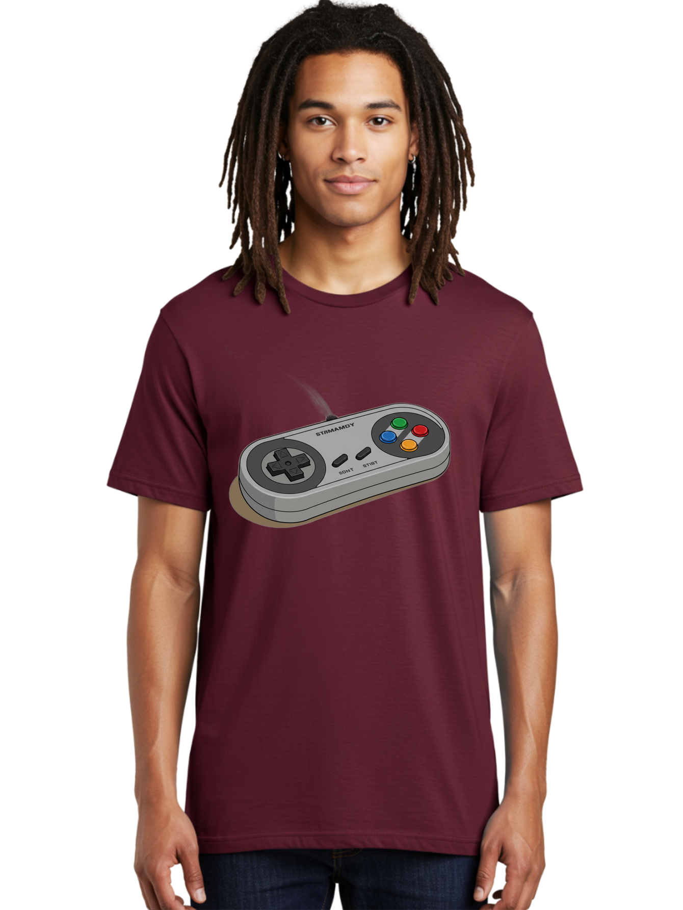 Sega-Stormd6Y-Gamepad Men'S Graphic Tee, 100% Cotton, Comfortable Casual Summer Wear, Machine Washable, Classic Gamepad, Sega Game Controller, Retro Gaming, Gamepad Design, 90S Gaming Nostalgia, Vintage Gaming, Gaming Peripherals, Bab389 26