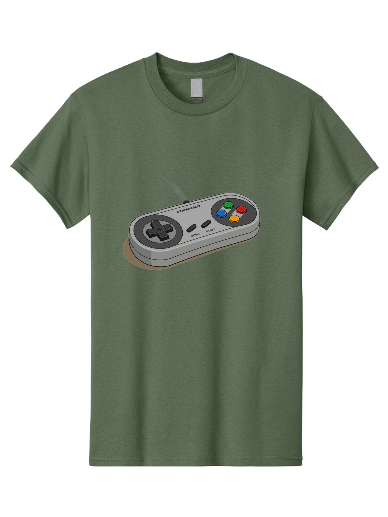 Sega-Stormd6Y-Gamepad Men'S Graphic Tee, 100% Cotton, Comfortable Casual Summer Wear, Machine Washable, Classic Gamepad, Sega Game Controller, Retro Gaming, Gamepad Design, 90S Gaming Nostalgia, Vintage Gaming, Gaming Peripherals, Bab389 5