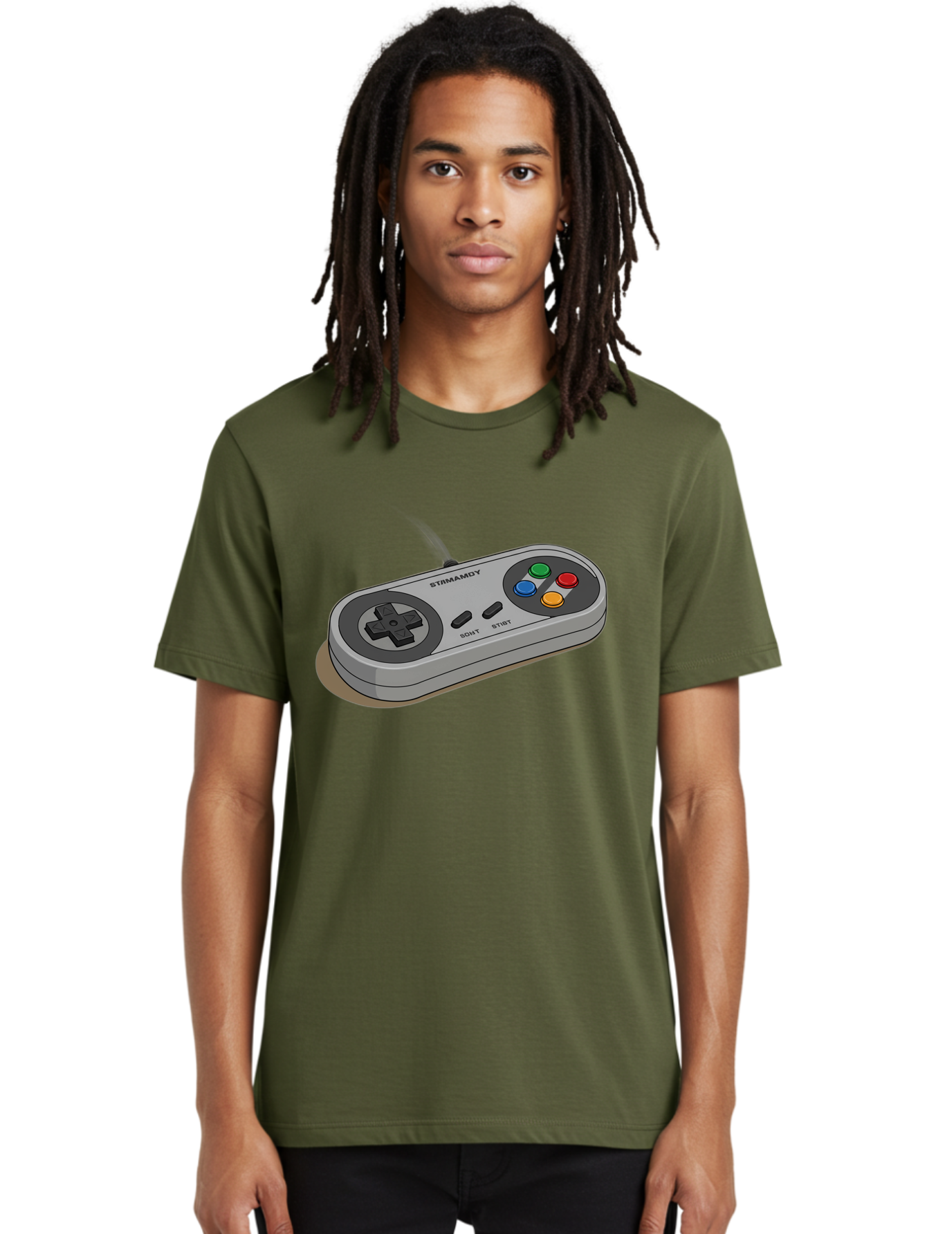 Sega-Stormd6Y-Gamepad Men'S Graphic Tee, 100% Cotton, Comfortable Casual Summer Wear, Machine Washable, Classic Gamepad, Sega Game Controller, Retro Gaming, Gamepad Design, 90S Gaming Nostalgia, Vintage Gaming, Gaming Peripherals, Bab389 6