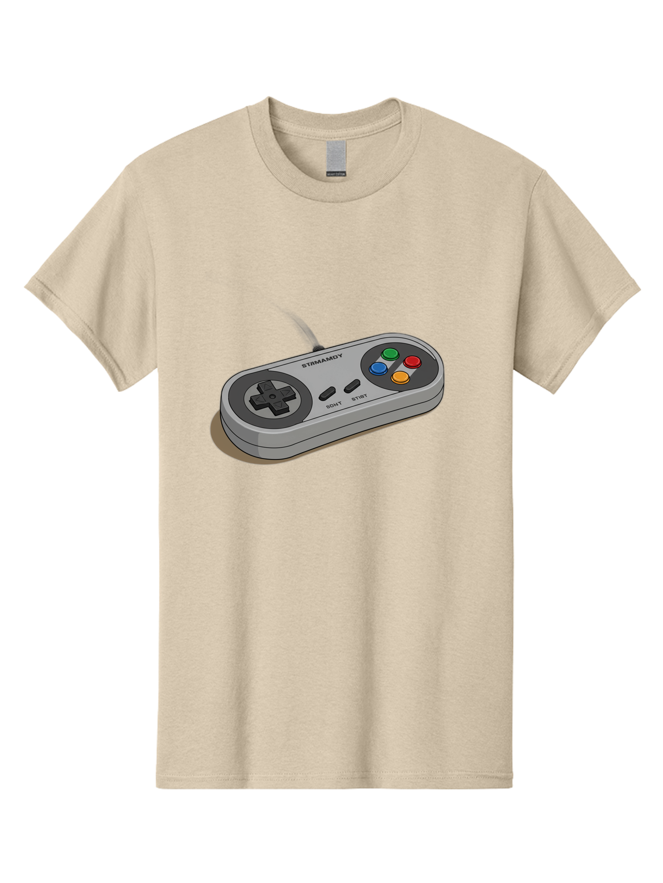 Sega-Stormd6Y-Gamepad Men'S Graphic Tee, 100% Cotton, Comfortable Casual Summer Wear, Machine Washable, Classic Gamepad, Sega Game Controller, Retro Gaming, Gamepad Design, 90S Gaming Nostalgia, Vintage Gaming, Gaming Peripherals, Bab389 17