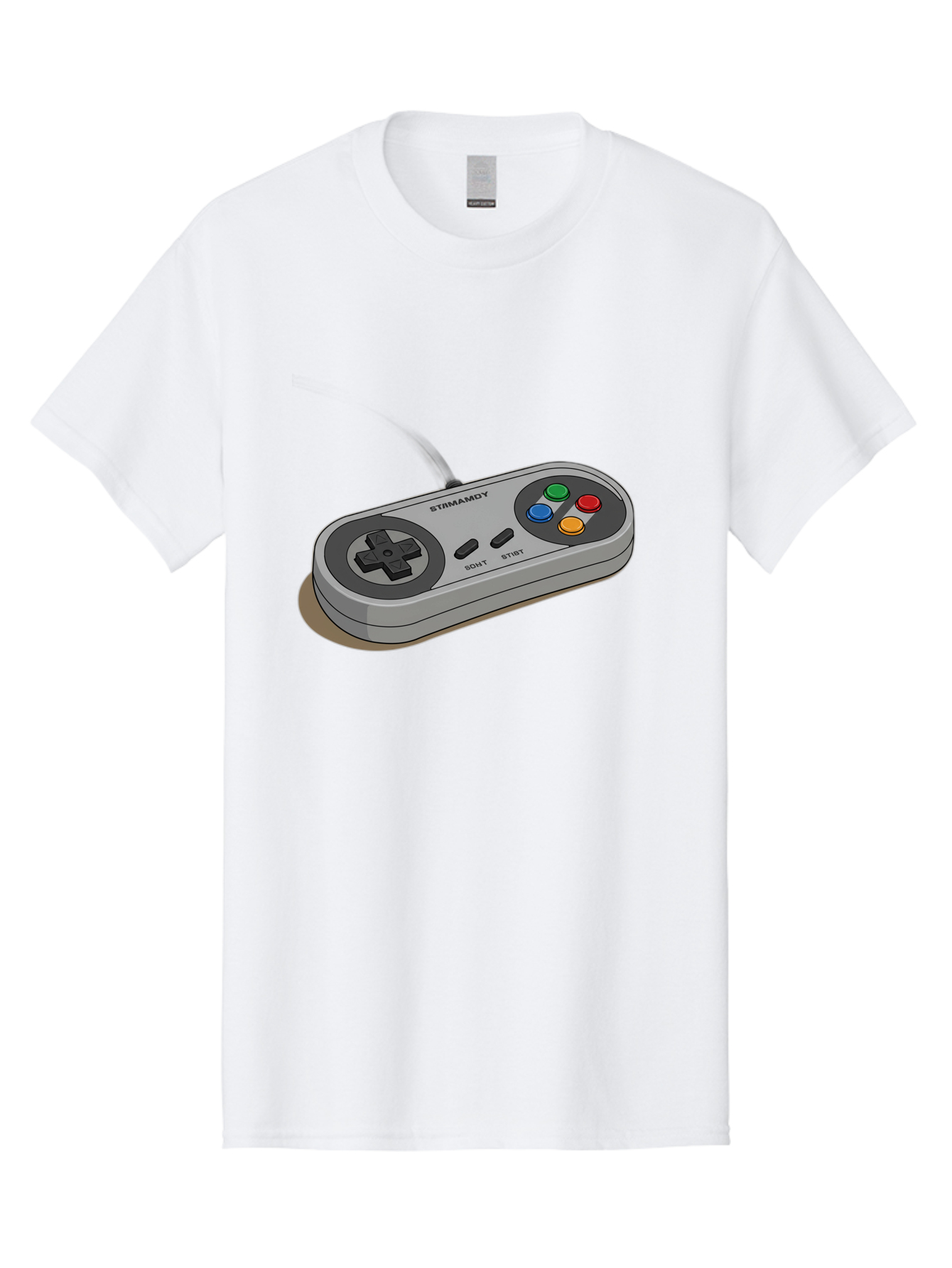 Sega-Stormd6Y-Gamepad Men'S Graphic Tee, 100% Cotton, Comfortable Casual Summer Wear, Machine Washable, Classic Gamepad, Sega Game Controller, Retro Gaming, Gamepad Design, 90S Gaming Nostalgia, Vintage Gaming, Gaming Peripherals, Bab389 11