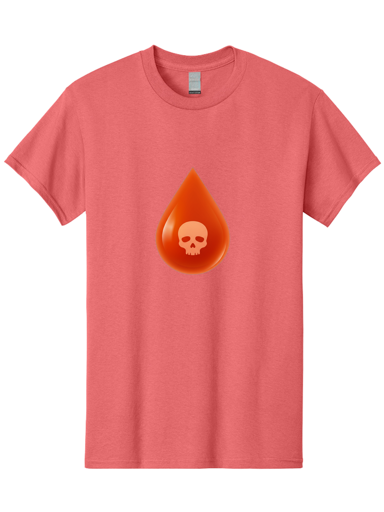 Skull-Drop Men'S Graphic Tee, 100% Cotton, Comfortable Casual Summer Wear, Machine Washable, Skull Symbol, Poison Warning, Danger Sign, Toxic Liquid, Hazardous Substance, Danger Alert, Warning Sign Bab398 23