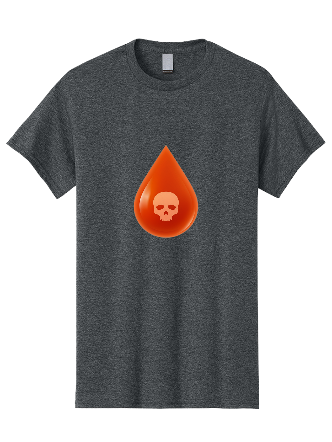 Skull-Drop Men'S Graphic Tee, 100% Cotton, Comfortable Casual Summer Wear, Machine Washable, Skull Symbol, Poison Warning, Danger Sign, Toxic Liquid, Hazardous Substance, Danger Alert, Warning Sign Bab398 15