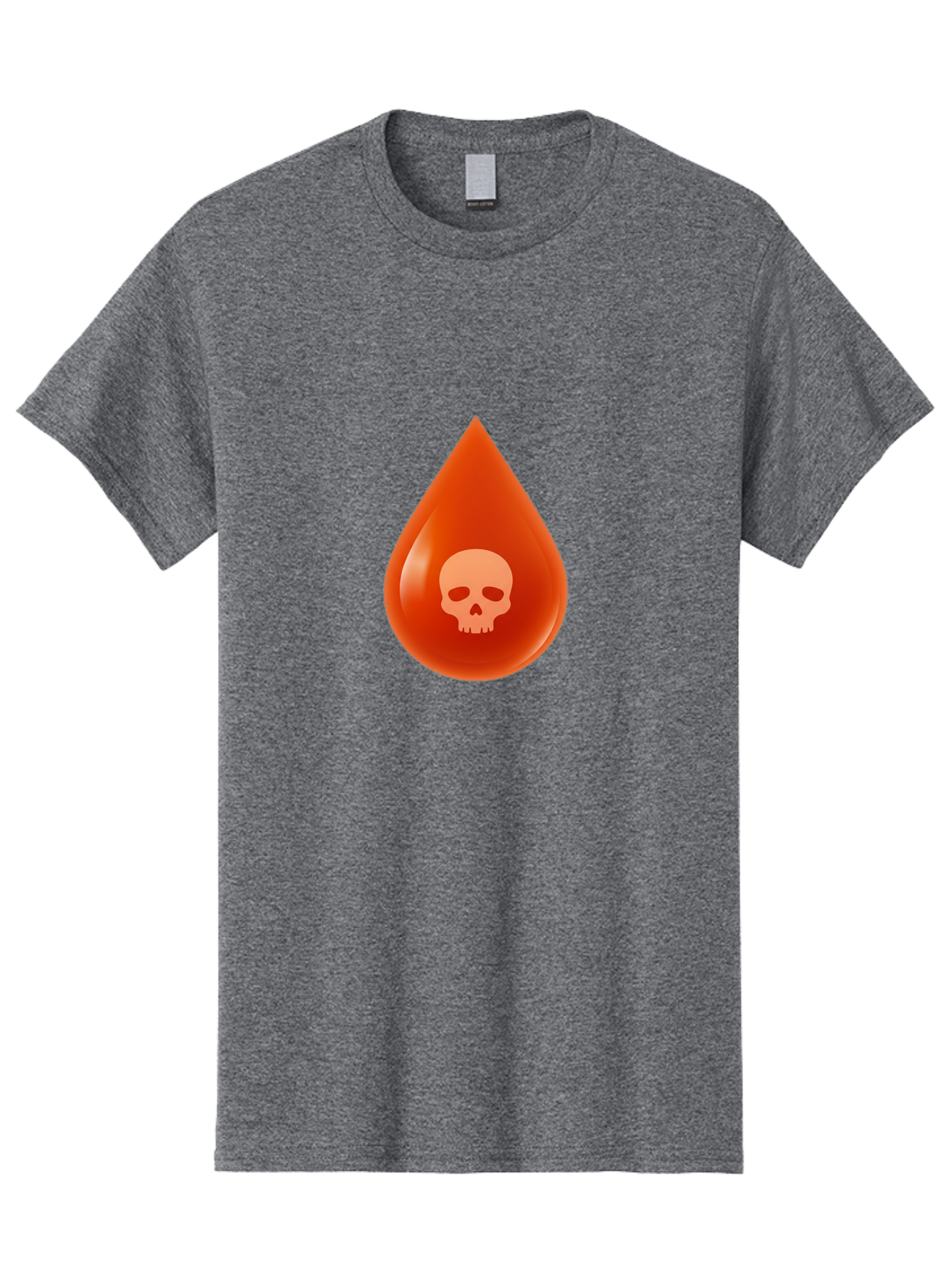 Skull-Drop Men'S Graphic Tee, 100% Cotton, Comfortable Casual Summer Wear, Machine Washable, Skull Symbol, Poison Warning, Danger Sign, Toxic Liquid, Hazardous Substance, Danger Alert, Warning Sign Bab398 27