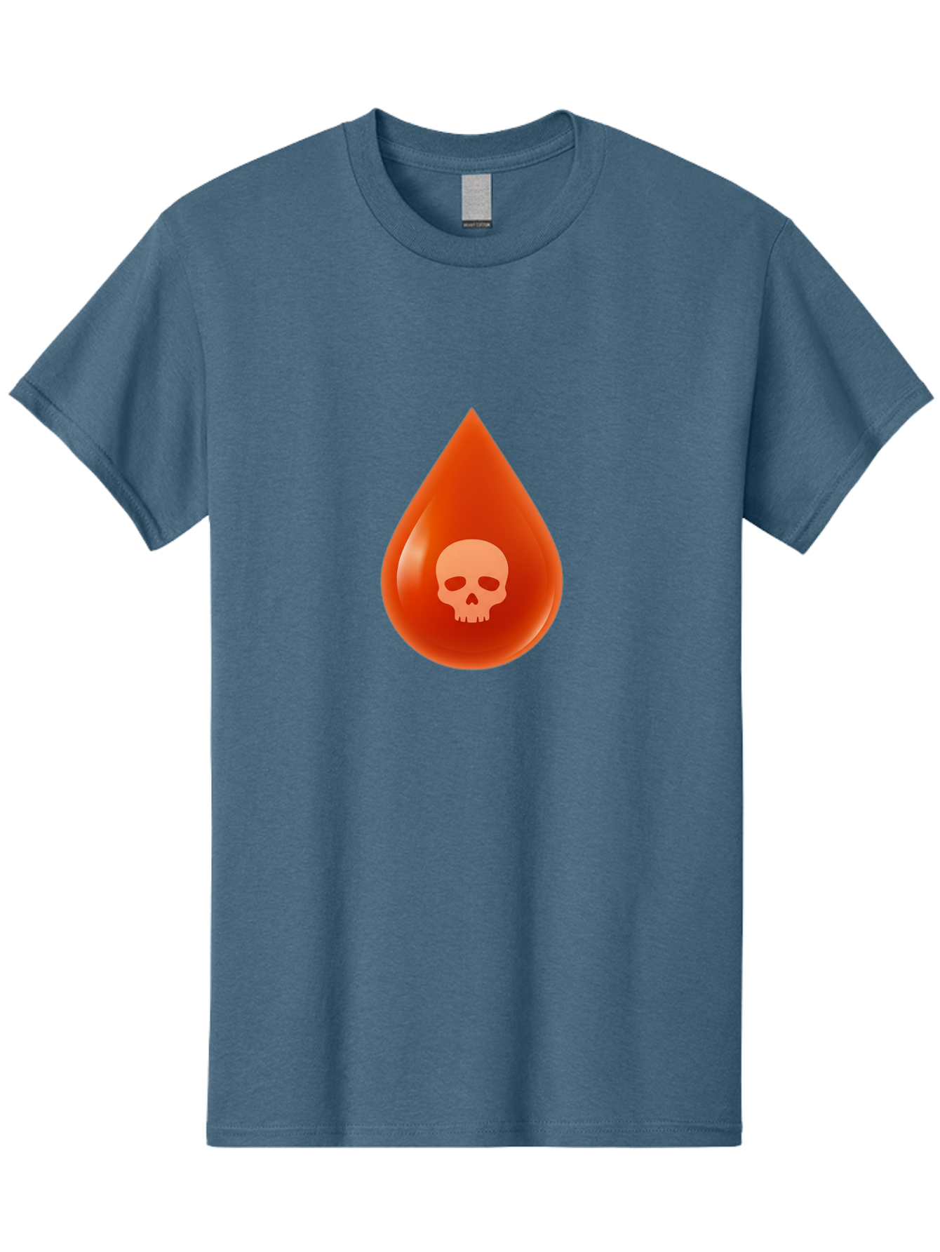Skull-Drop Men'S Graphic Tee, 100% Cotton, Comfortable Casual Summer Wear, Machine Washable, Skull Symbol, Poison Warning, Danger Sign, Toxic Liquid, Hazardous Substance, Danger Alert, Warning Sign Bab398 17