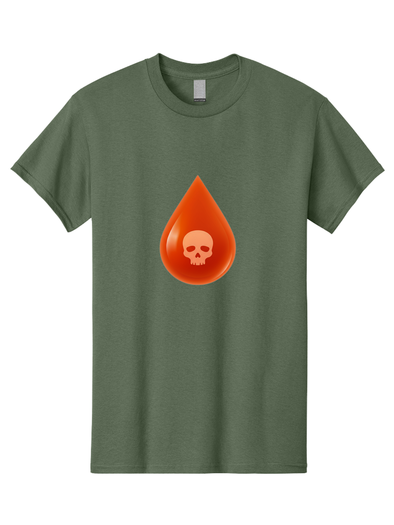 Skull-Drop Men'S Graphic Tee, 100% Cotton, Comfortable Casual Summer Wear, Machine Washable, Skull Symbol, Poison Warning, Danger Sign, Toxic Liquid, Hazardous Substance, Danger Alert, Warning Sign Bab398 1