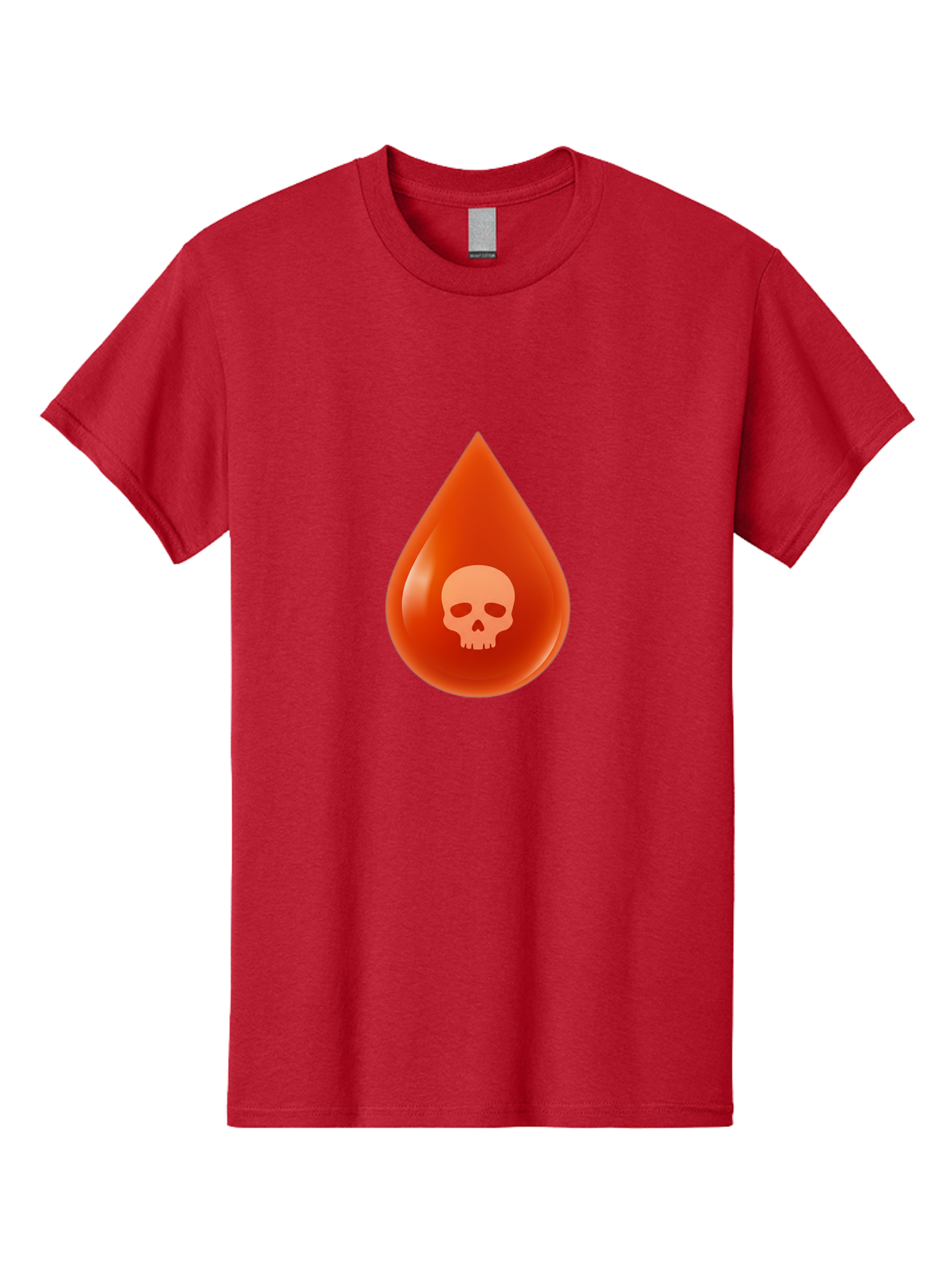 Skull-Drop Men'S Graphic Tee, 100% Cotton, Comfortable Casual Summer Wear, Machine Washable, Skull Symbol, Poison Warning, Danger Sign, Toxic Liquid, Hazardous Substance, Danger Alert, Warning Sign Bab398 7