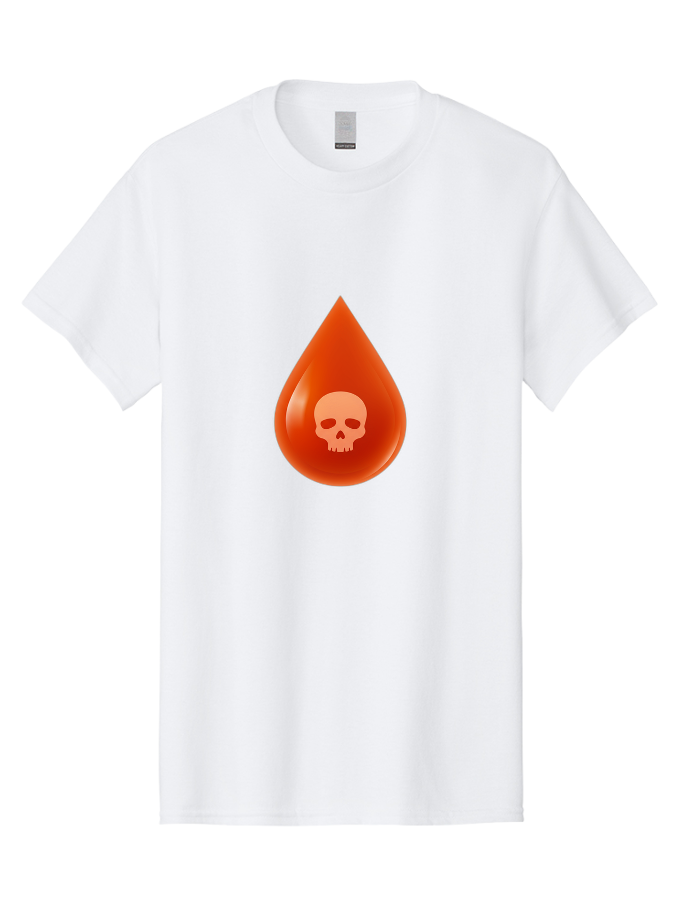 Skull-Drop Men'S Graphic Tee, 100% Cotton, Comfortable Casual Summer Wear, Machine Washable, Skull Symbol, Poison Warning, Danger Sign, Toxic Liquid, Hazardous Substance, Danger Alert, Warning Sign Bab398 21