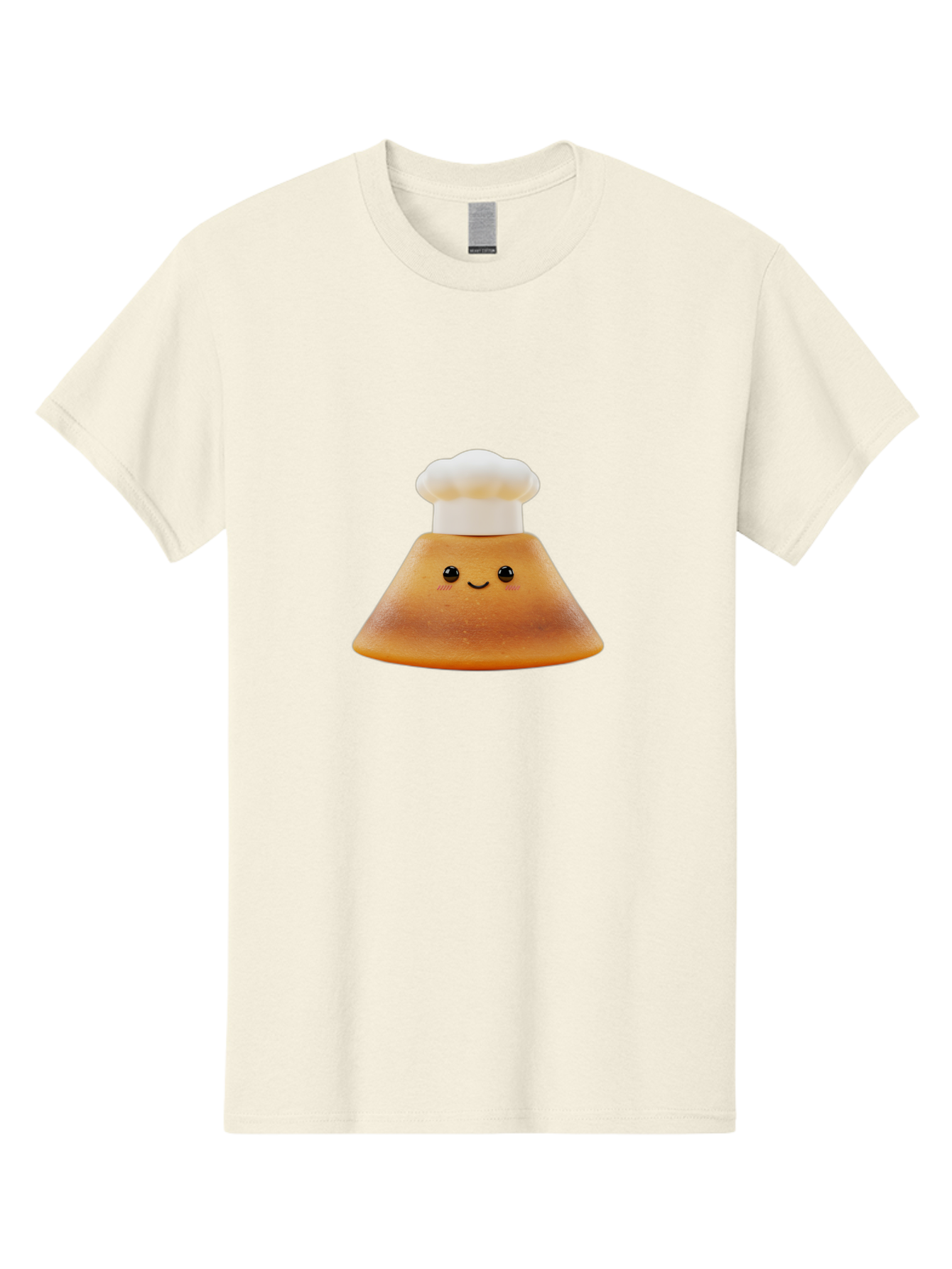 Smiling-Pancake Men'S Graphic Tee, 100% Cotton, Comfortable Casual Summer Wear, Machine Washable, Smiling Pancake, Chef Hat, Cartoon Style, Cute Breakfast Food, Fluffy Pancake, Adorable Character, Funny Face, Kawaii Culture, Breakfast Theme, Bab425 23