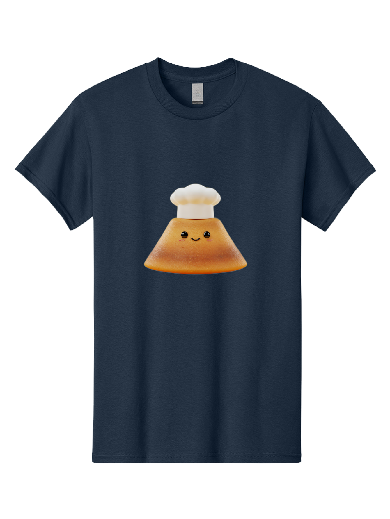 Smiling-Pancake Men'S Graphic Tee, 100% Cotton, Comfortable Casual Summer Wear, Machine Washable, Smiling Pancake, Chef Hat, Cartoon Style, Cute Breakfast Food, Fluffy Pancake, Adorable Character, Funny Face, Kawaii Culture, Breakfast Theme, Bab425 21
