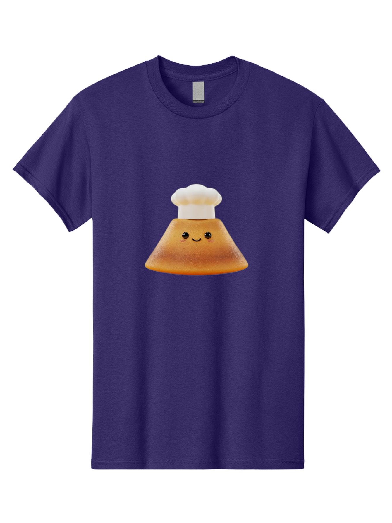 Smiling-Pancake Men'S Graphic Tee, 100% Cotton, Comfortable Casual Summer Wear, Machine Washable, Smiling Pancake, Chef Hat, Cartoon Style, Cute Breakfast Food, Fluffy Pancake, Adorable Character, Funny Face, Kawaii Culture, Breakfast Theme, Bab425 13