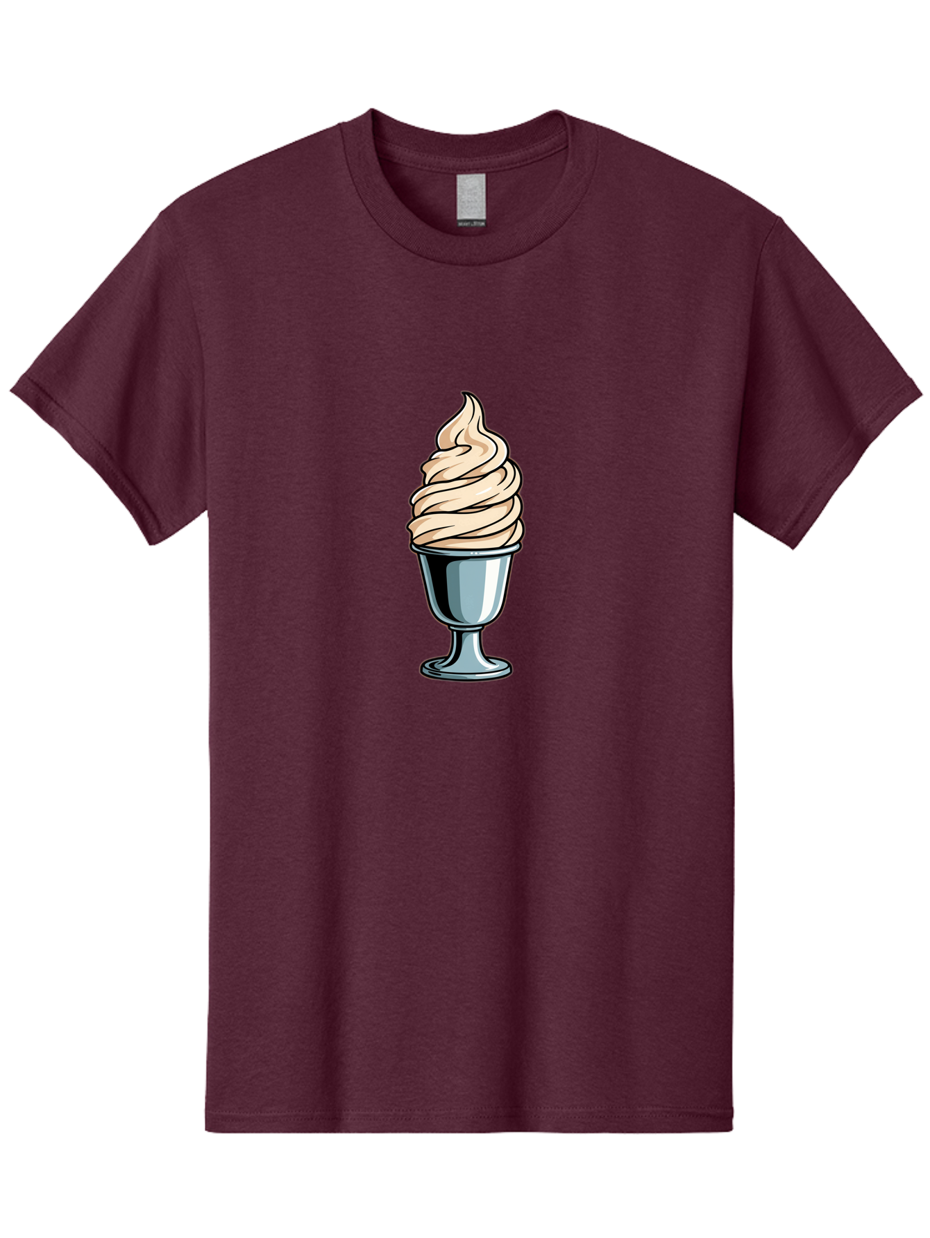 Soft-Serve Men'S Graphic Tee, 100% Cotton, Comfortable Casual Summer Wear, Machine Washable, Soft Serve Ice Cream, Frozen Dessert, Creamy Texture, Ice Cream Treat, Sweet Indulgence, Cold Comfort, Summer Delight, Dessert Lover, Tasty Pleasure Bab437 7