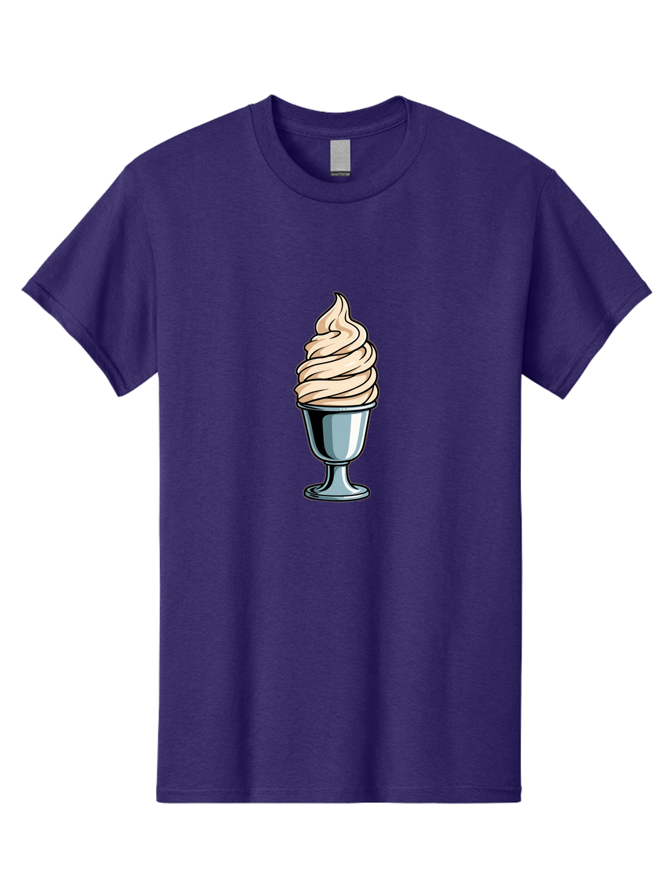Soft-Serve Men'S Graphic Tee, 100% Cotton, Comfortable Casual Summer Wear, Machine Washable, Soft Serve Ice Cream, Frozen Dessert, Creamy Texture, Ice Cream Treat, Sweet Indulgence, Cold Comfort, Summer Delight, Dessert Lover, Tasty Pleasure Bab437 13