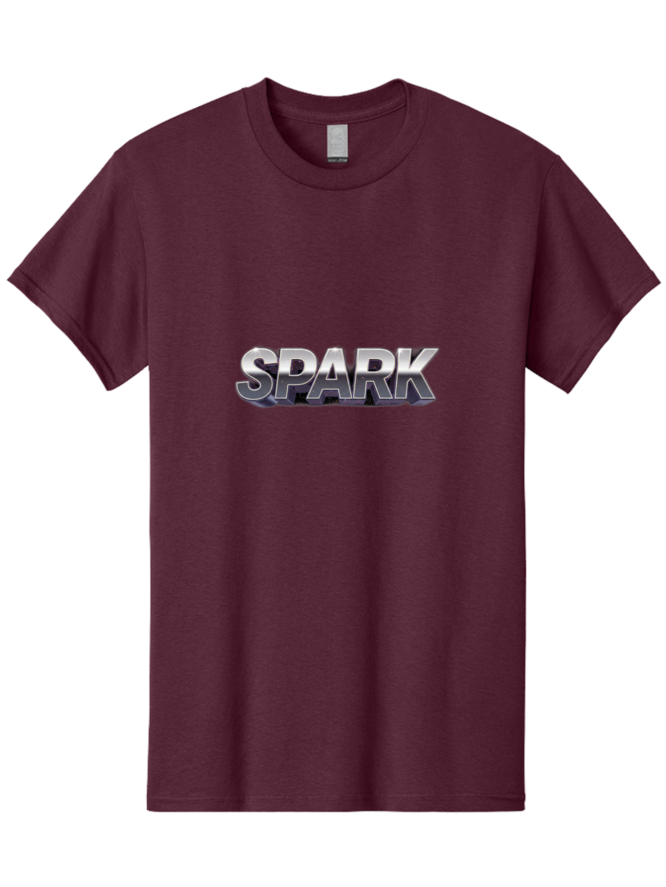 Spark Men'S Graphic Tee, 100% Cotton, Comfortable Casual Summer Wear, Machine Washable, Spark, Silver Text, Bold Font, Inspirational Quote, Motivation, Energy, Creativity, Dynamic Design, Modern Style Bab441 15