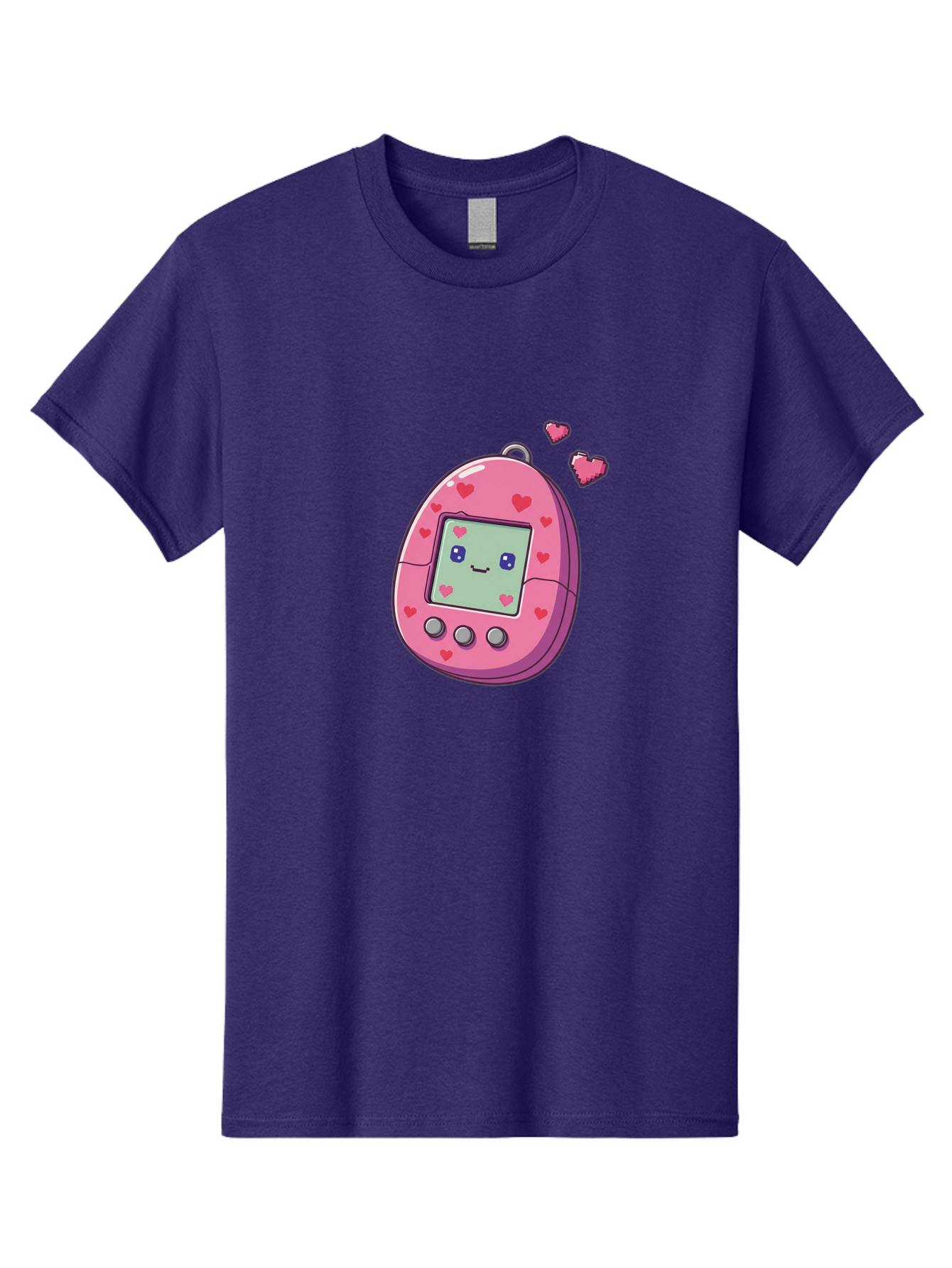 Tamagotchi-1 Men'S Graphic Tee, 100% Cotton, Comfortable Casual Summer Wear, Machine Washable, Pink Digital Pet, Heart Designs, Cute Character, Cartoon Style, Nostalgic Toy, Retro Gaming, 90S Kids, Digital Creature Bab490 11