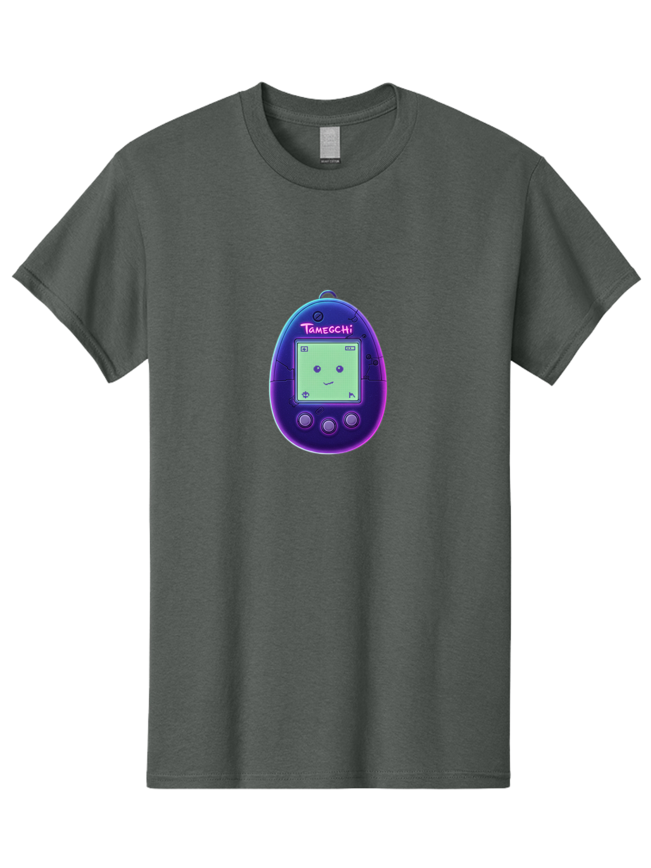 Tamagotchi-4 Men'S Graphic Tee, 100% Cotton, Comfortable Casual Summer Wear, Machine Washable, Retro Digital Pet, Handheld Game, Nostalgic Tech, Purple Egg-Shaped Device, Cute Character, Gaming Nostalgia, 90S Kids, Retro Gaming Culture Bab498 5