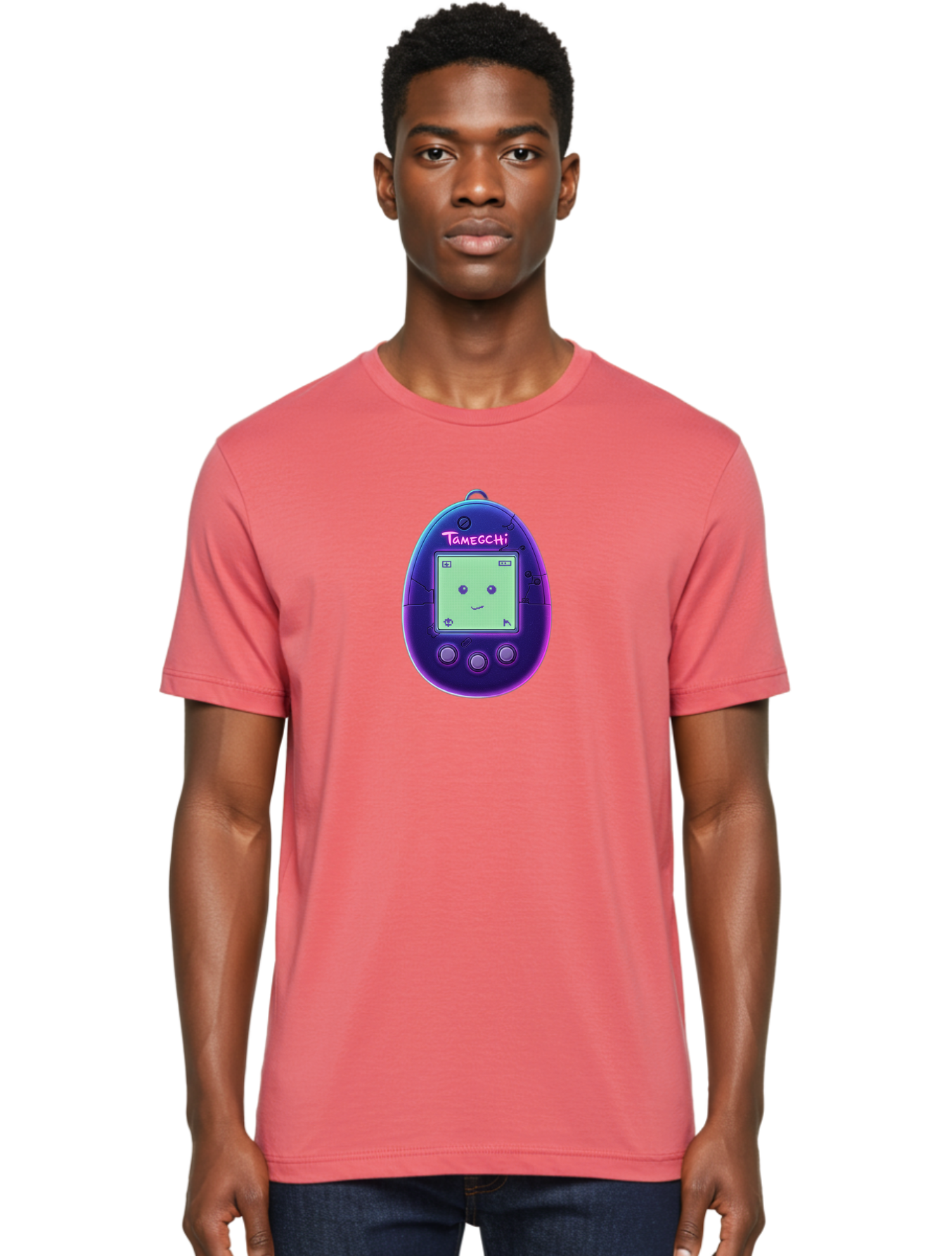 Tamagotchi-4 Men'S Graphic Tee, 100% Cotton, Comfortable Casual Summer Wear, Machine Washable, Retro Digital Pet, Handheld Game, Nostalgic Tech, Purple Egg-Shaped Device, Cute Character, Gaming Nostalgia, 90S Kids, Retro Gaming Culture Bab498 20