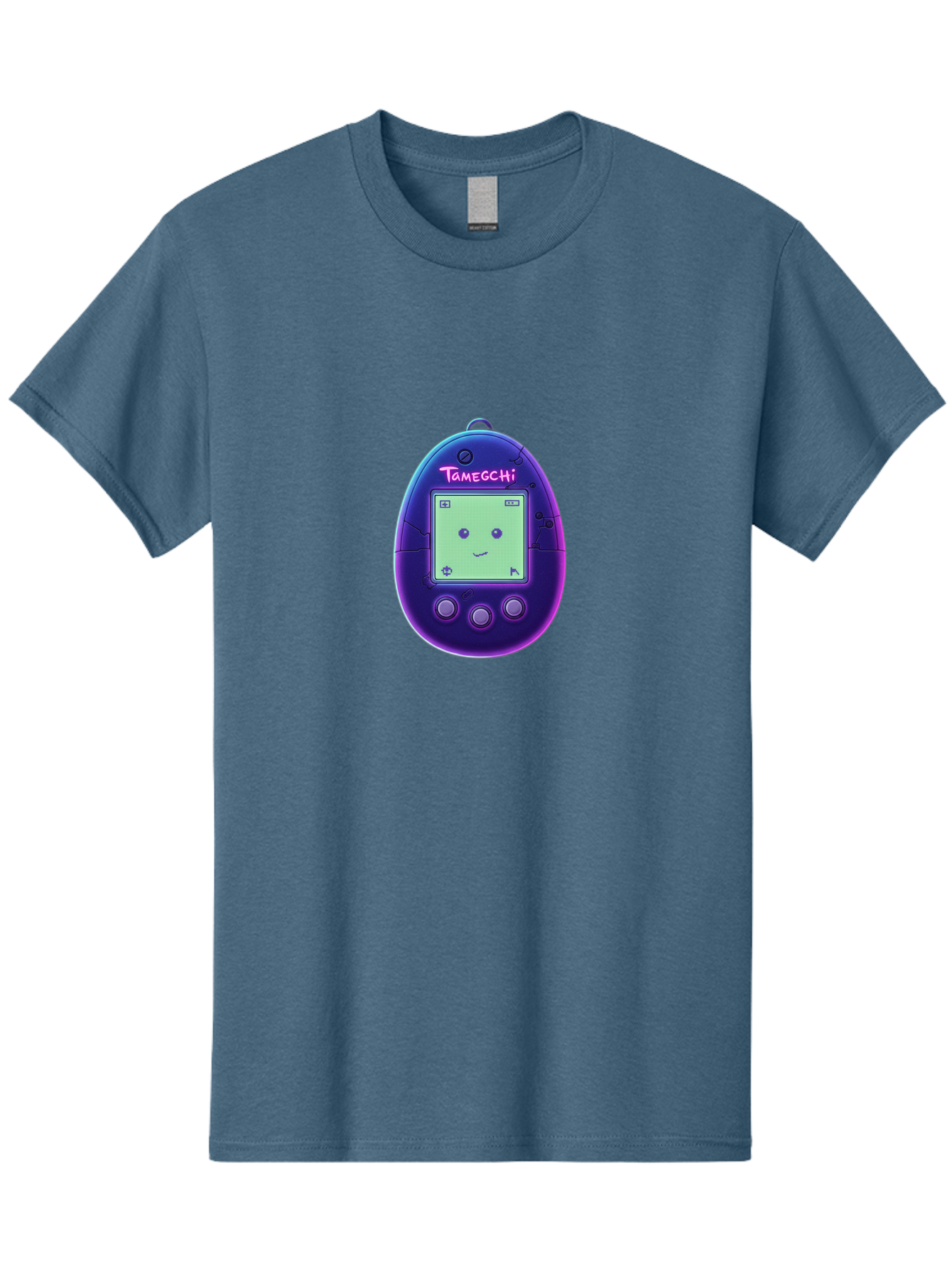 Tamagotchi-4 Men'S Graphic Tee, 100% Cotton, Comfortable Casual Summer Wear, Machine Washable, Retro Digital Pet, Handheld Game, Nostalgic Tech, Purple Egg-Shaped Device, Cute Character, Gaming Nostalgia, 90S Kids, Retro Gaming Culture Bab498 25