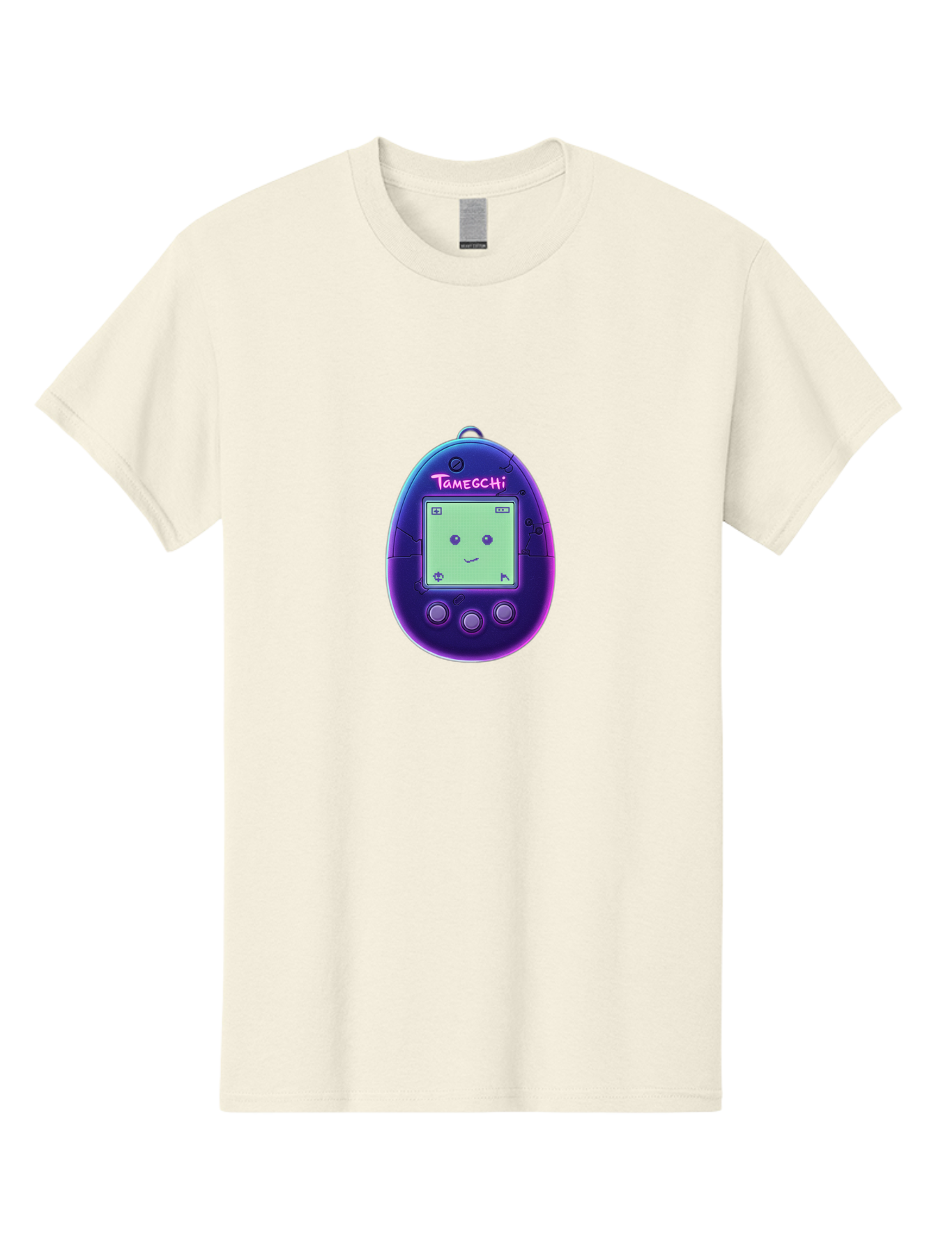 Tamagotchi-4 Men'S Graphic Tee, 100% Cotton, Comfortable Casual Summer Wear, Machine Washable, Retro Digital Pet, Handheld Game, Nostalgic Tech, Purple Egg-Shaped Device, Cute Character, Gaming Nostalgia, 90S Kids, Retro Gaming Culture Bab498 15
