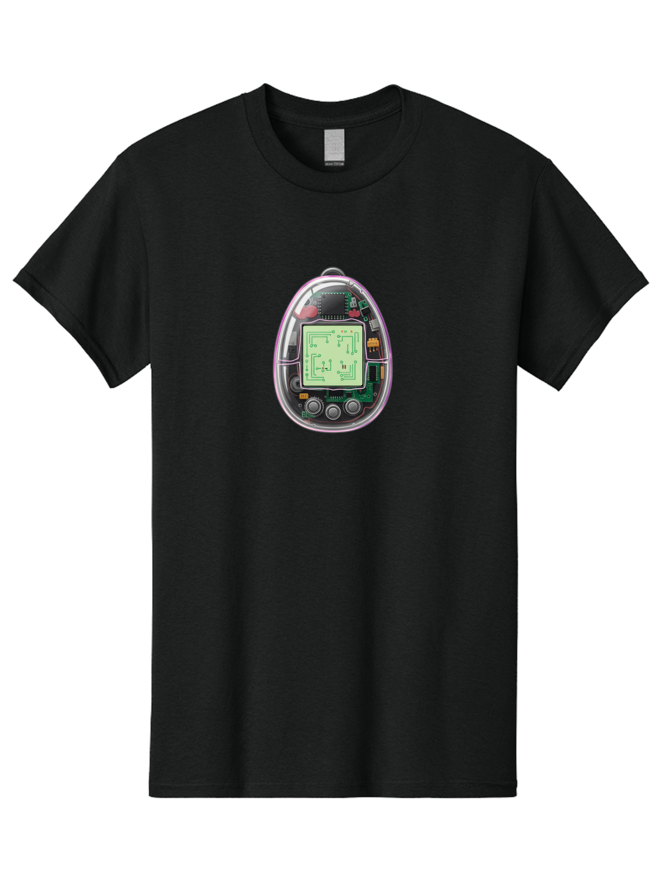 Tamagotchi-9 Men'S Graphic Tee, 100% Cotton, Comfortable Casual Summer Wear, Machine Washable, Retro Digital Pet, Tamagotchi Toy, Nostalgic Gadget, Handheld Game, Digital Creature, Circuitry, Buttons, Electronic Device, Retro Gaming, Bab503 7