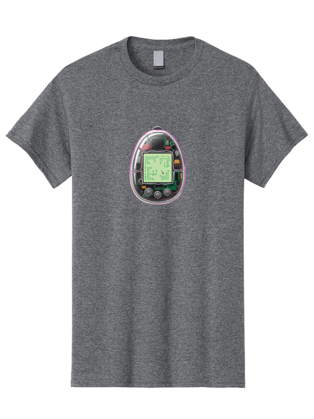 Tamagotchi-9 Men'S Graphic Tee, 100% Cotton, Comfortable Casual Summer Wear, Machine Washable, Retro Digital Pet, Tamagotchi Toy, Nostalgic Gadget, Handheld Game, Digital Creature, Circuitry, Buttons, Electronic Device, Retro Gaming, Bab503 6