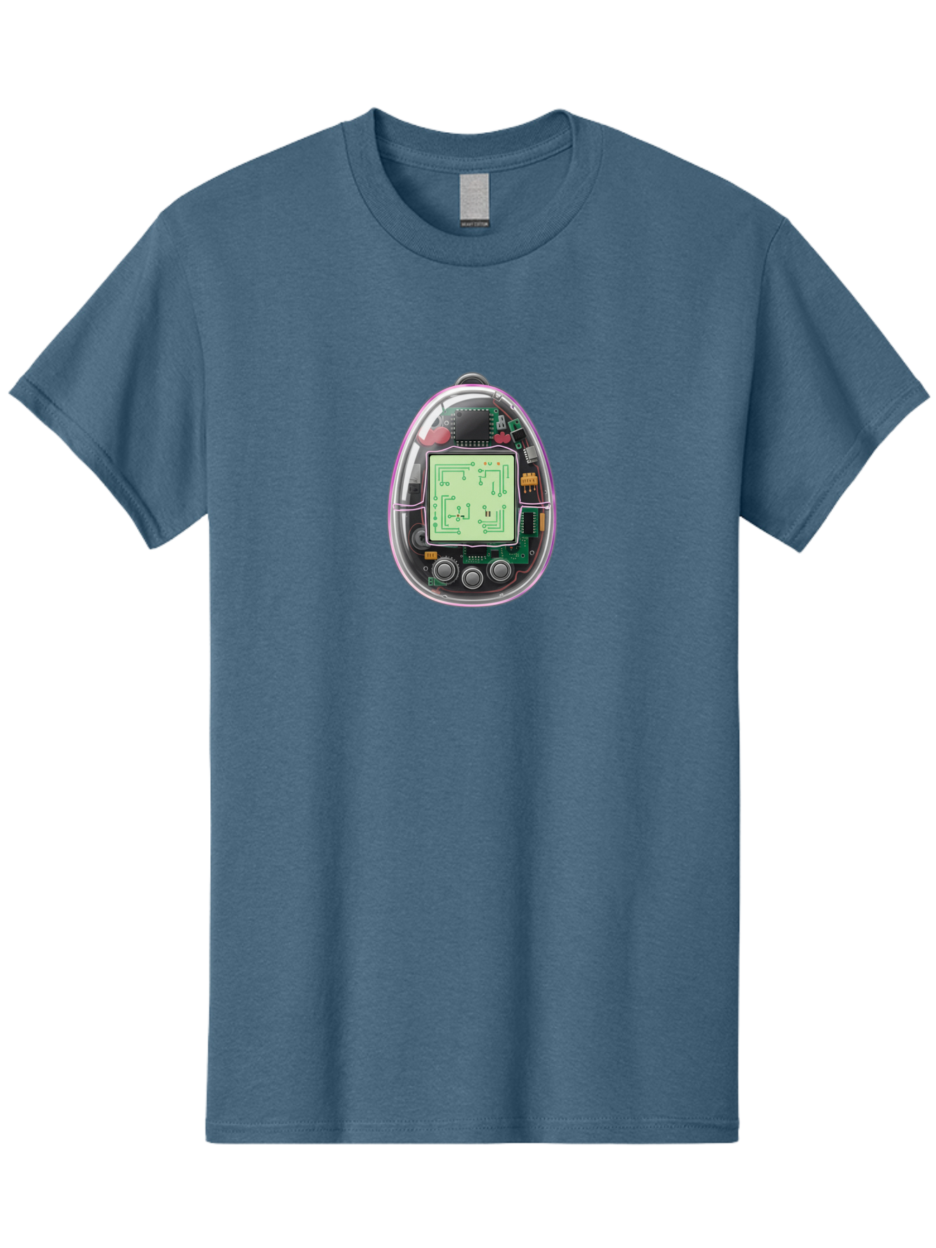 Tamagotchi-9 Men'S Graphic Tee, 100% Cotton, Comfortable Casual Summer Wear, Machine Washable, Retro Digital Pet, Tamagotchi Toy, Nostalgic Gadget, Handheld Game, Digital Creature, Circuitry, Buttons, Electronic Device, Retro Gaming, Bab503 9
