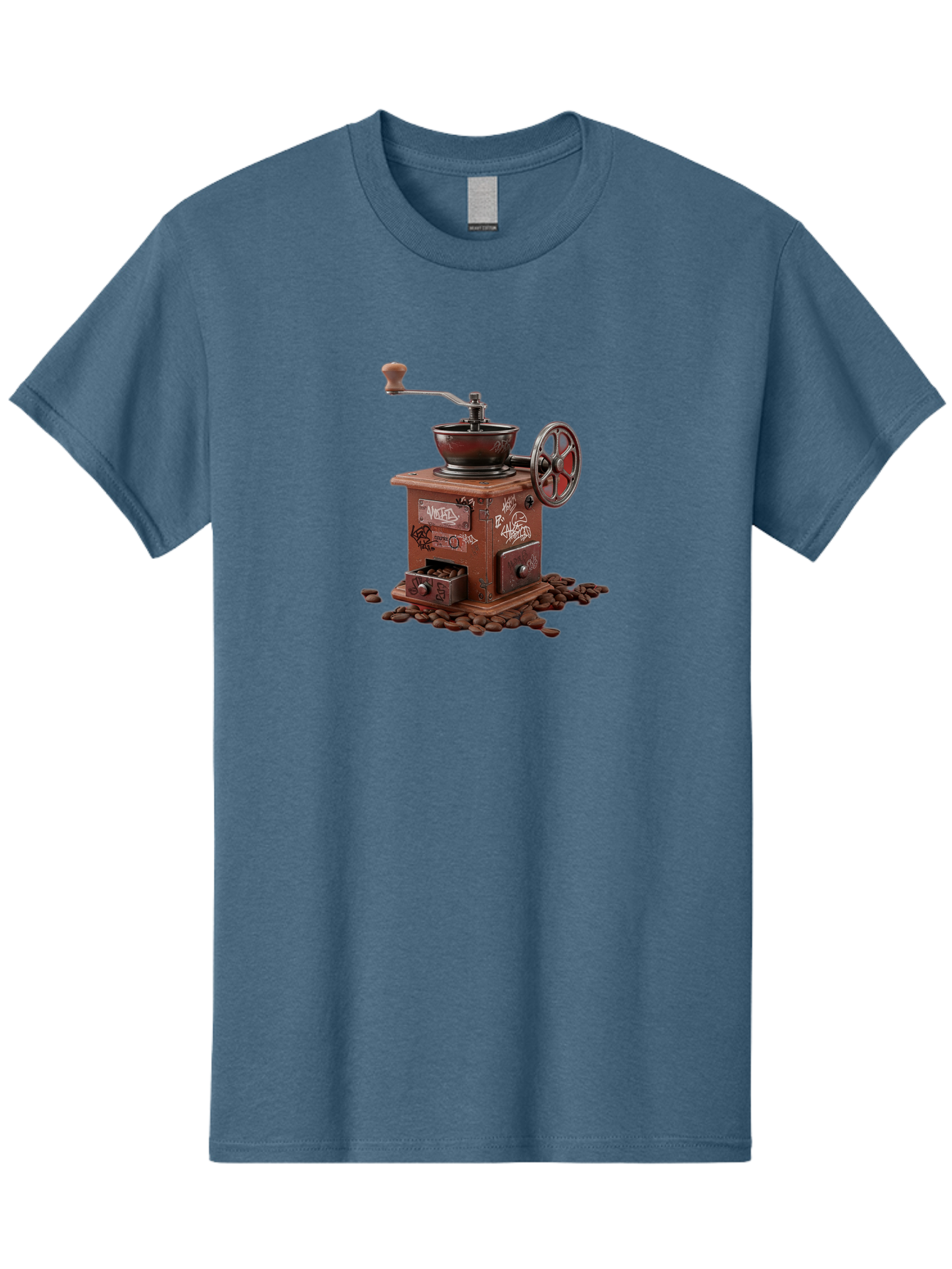 Vintage-Coffee-Grinder-Cafe Men'S Graphic Tee, 100% Cotton, Comfortable Casual Summer Wear, Machine Washable, Vintage Coffee Grinder, Antique Machinery, Manual Grinding, Coffee Beans, Old-Fashioned, Nostalgic Kitchen, Coffee Lover, Bab572 9
