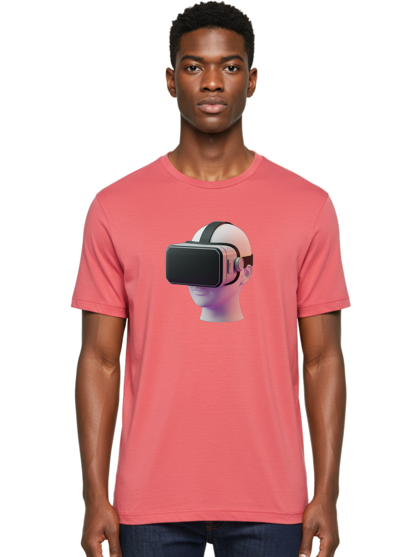 Vr-Headset-Mannequin Men'S Graphic Tee, 100% Cotton, Comfortable Casual Summer Wear, Machine Washable, Virtual Reality Headset, Vr Technology, Futuristic Design, Sleek Black, Modern Gadgets, Gaming, Immersive Experience, Innovative Tech Bab573 29