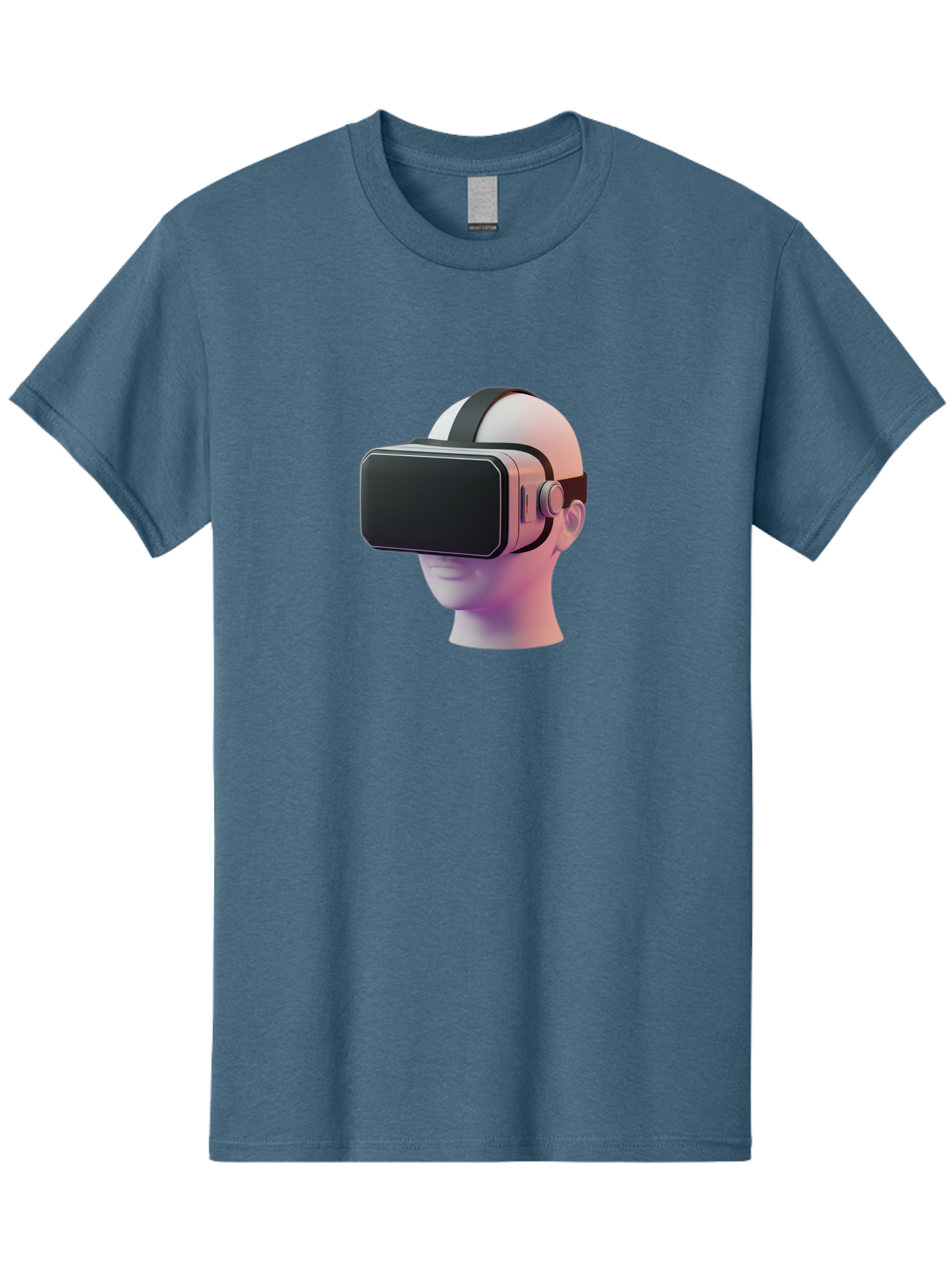 Vr-Headset-Mannequin Men'S Graphic Tee, 100% Cotton, Comfortable Casual Summer Wear, Machine Washable, Virtual Reality Headset, Vr Technology, Futuristic Design, Sleek Black, Modern Gadgets, Gaming, Immersive Experience, Innovative Tech Bab573 7
