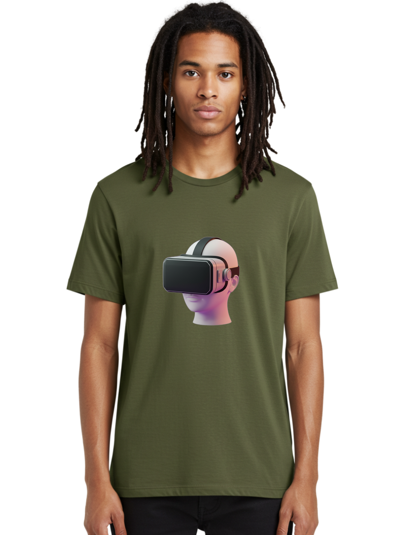 Vr-Headset-Mannequin Men'S Graphic Tee, 100% Cotton, Comfortable Casual Summer Wear, Machine Washable, Virtual Reality Headset, Vr Technology, Futuristic Design, Sleek Black, Modern Gadgets, Gaming, Immersive Experience, Innovative Tech Bab573 23