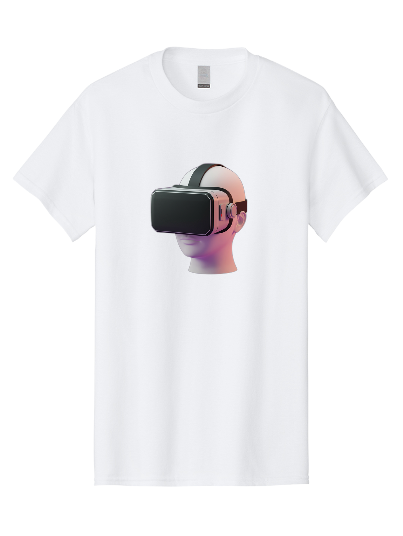 Vr-Headset-Mannequin Men'S Graphic Tee, 100% Cotton, Comfortable Casual Summer Wear, Machine Washable, Virtual Reality Headset, Vr Technology, Futuristic Design, Sleek Black, Modern Gadgets, Gaming, Immersive Experience, Innovative Tech Bab573 10