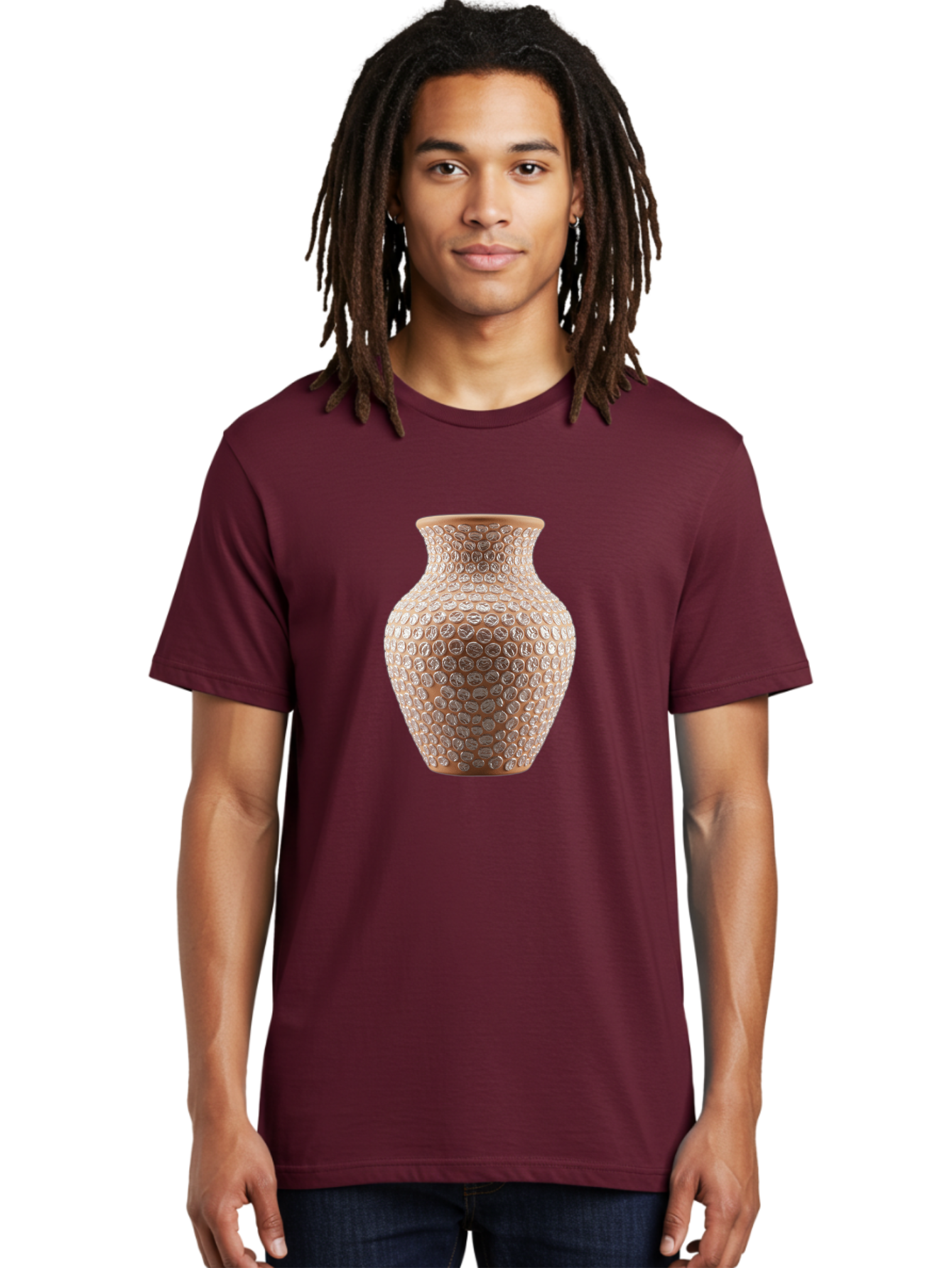 White-Vase Men'S Graphic Tee, 100% Cotton, Comfortable Casual Summer Wear, Machine Washable, Textured Vase, Decorative Vase, Ornate Design, Glass Vase, Home Decor, Elegant Design, Intricate Pattern, Luxurious Vase, Stylish Decor Bab585 26