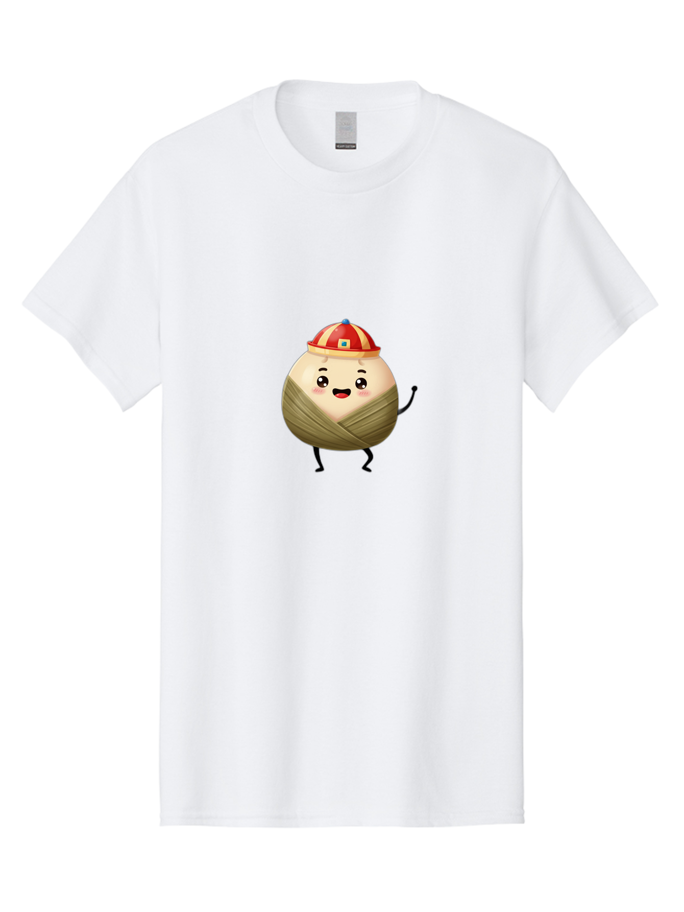 Xiaolongbao-1 Men'S Graphic Tee, 100% Cotton, Comfortable Casual Summer Wear, Machine Washable, Cartoon Dumpling, Steamed Bun, Happy Face, Kawaii Character, Chinese Food, Cute Illustration, Wrapped Dumpling, Smiling Face, Dumpling Character, Bab596 11