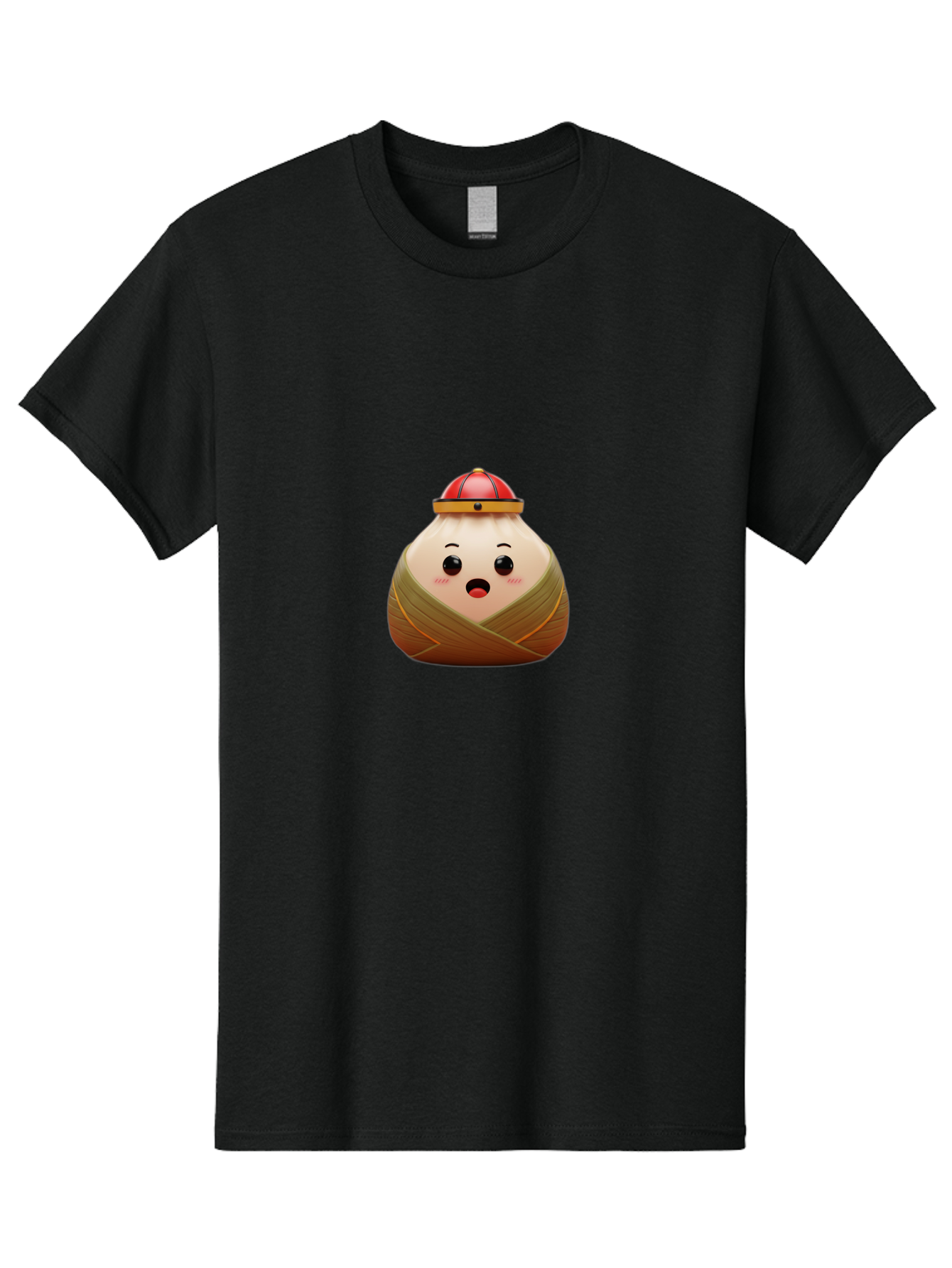 Xiaolongbao Men'S Graphic Tee, 100% Cotton, Comfortable Casual Summer Wear, Machine Washable, Cartoon Xiaolongbao, Chinese Dumpling, Steamed Bun, Surprised Expression, Adorable Character, Kawaii Food, Culinary Delight, Soup Dumpling Bab597 9