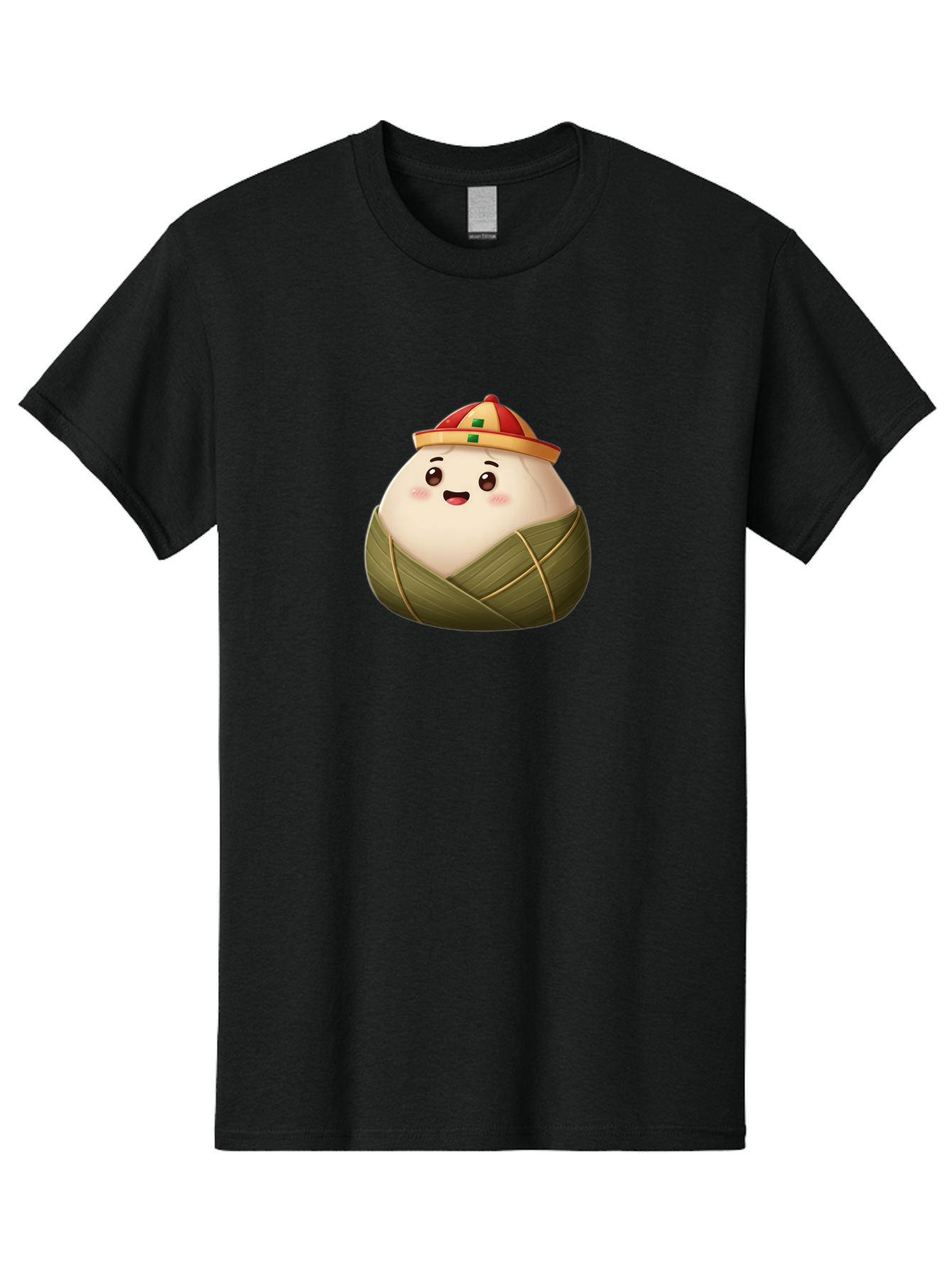 Zongzi-Dumpling Men'S Graphic Tee, 100% Cotton, Comfortable Casual Summer Wear, Machine Washable, Cartoon Dumpling, Kawaii Food, Chinese Cuisine, Zongzi, Traditional Dish, Festive Food, Glutinous Rice Dumpling, Asian Culture, Happy Face, Bab608 12