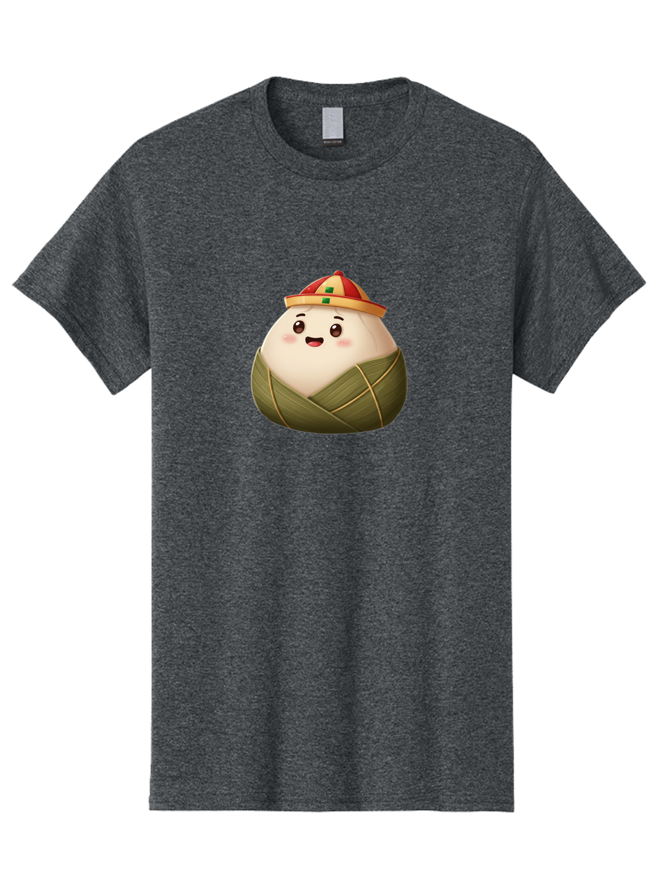 Zongzi-Dumpling Men'S Graphic Tee, 100% Cotton, Comfortable Casual Summer Wear, Machine Washable, Cartoon Dumpling, Kawaii Food, Chinese Cuisine, Zongzi, Traditional Dish, Festive Food, Glutinous Rice Dumpling, Asian Culture, Happy Face, Bab608 15