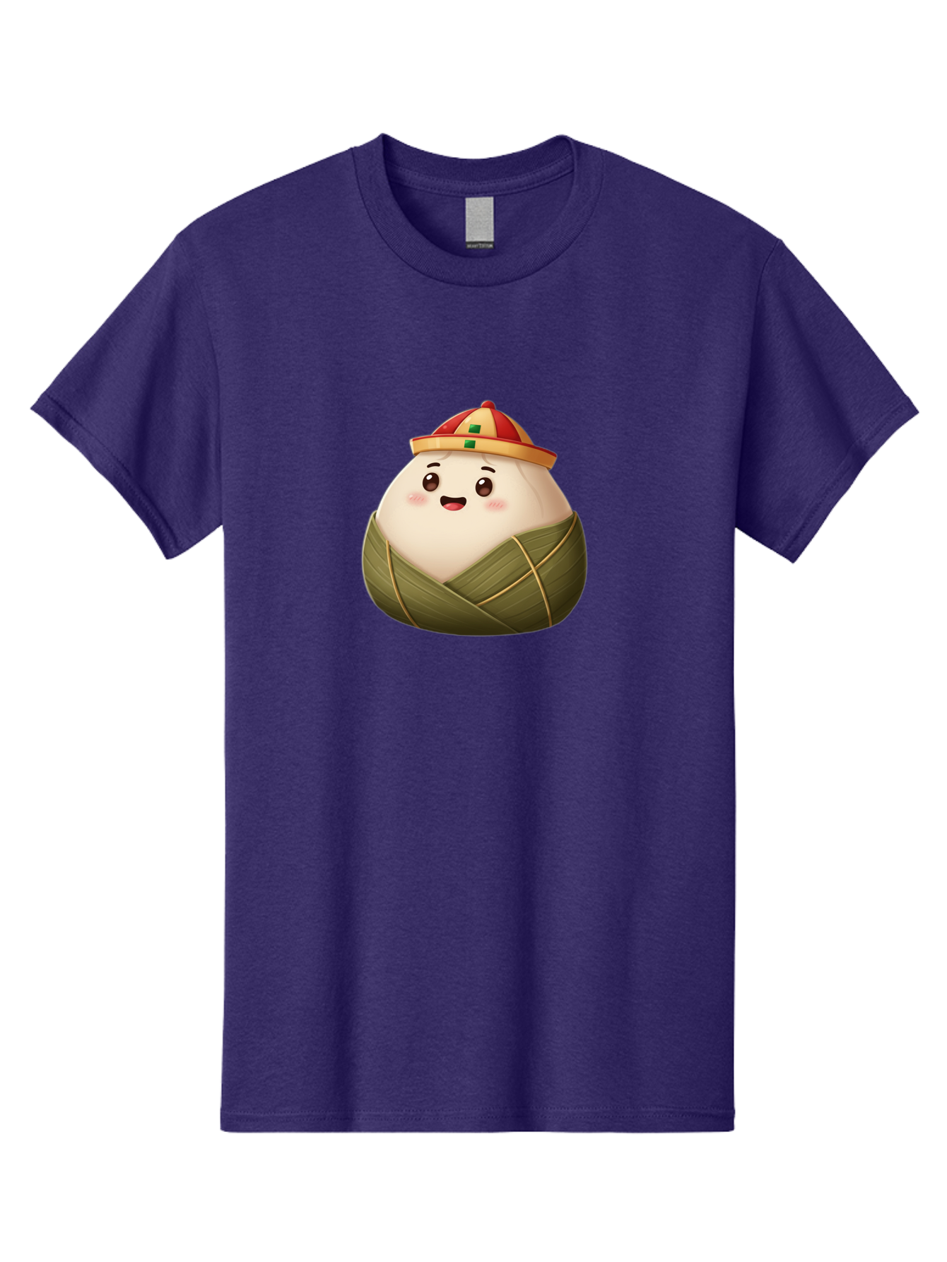 Zongzi-Dumpling Men'S Graphic Tee, 100% Cotton, Comfortable Casual Summer Wear, Machine Washable, Cartoon Dumpling, Kawaii Food, Chinese Cuisine, Zongzi, Traditional Dish, Festive Food, Glutinous Rice Dumpling, Asian Culture, Happy Face, Bab608 6