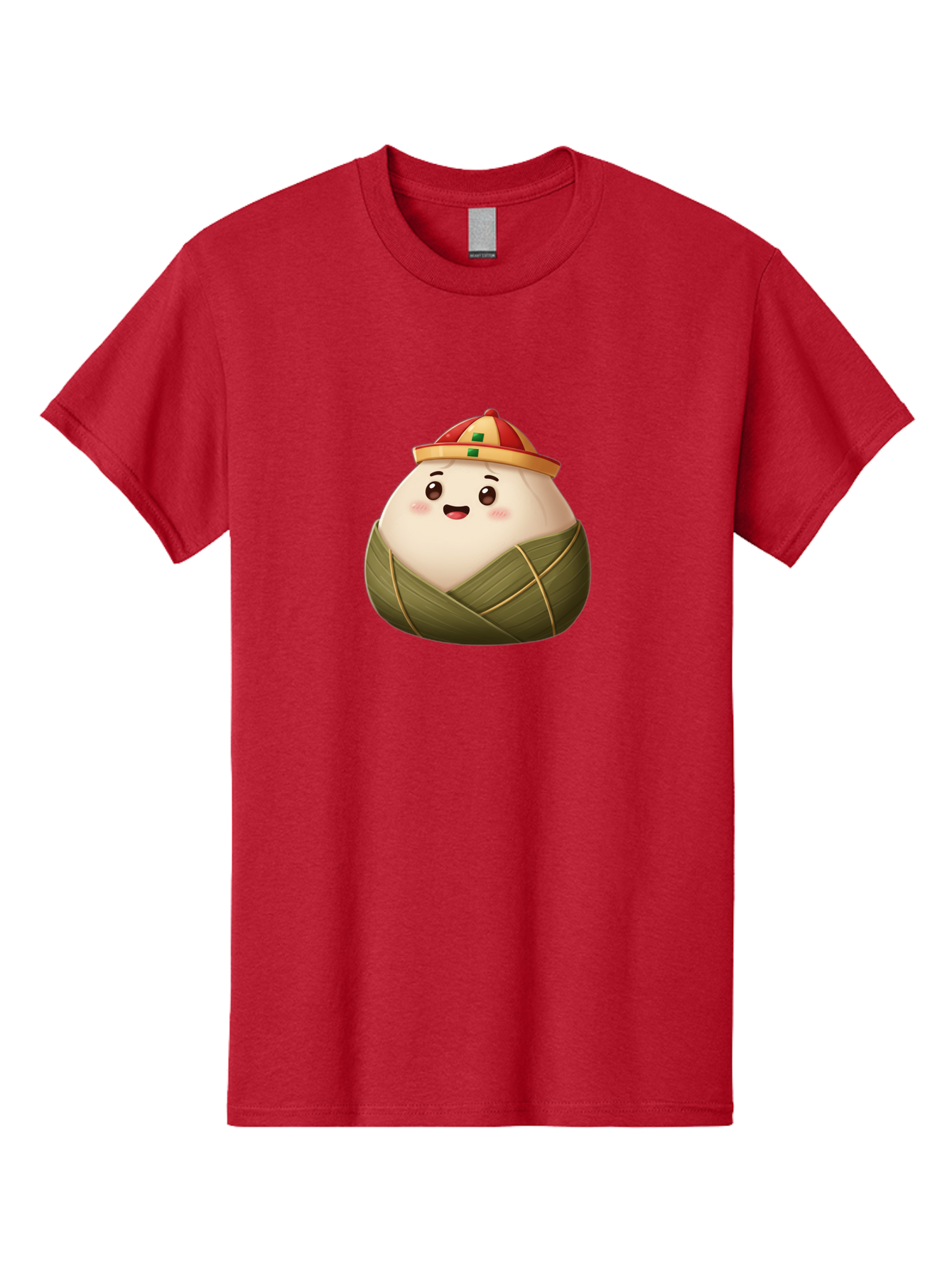 Zongzi-Dumpling Men'S Graphic Tee, 100% Cotton, Comfortable Casual Summer Wear, Machine Washable, Cartoon Dumpling, Kawaii Food, Chinese Cuisine, Zongzi, Traditional Dish, Festive Food, Glutinous Rice Dumpling, Asian Culture, Happy Face, Bab608 7