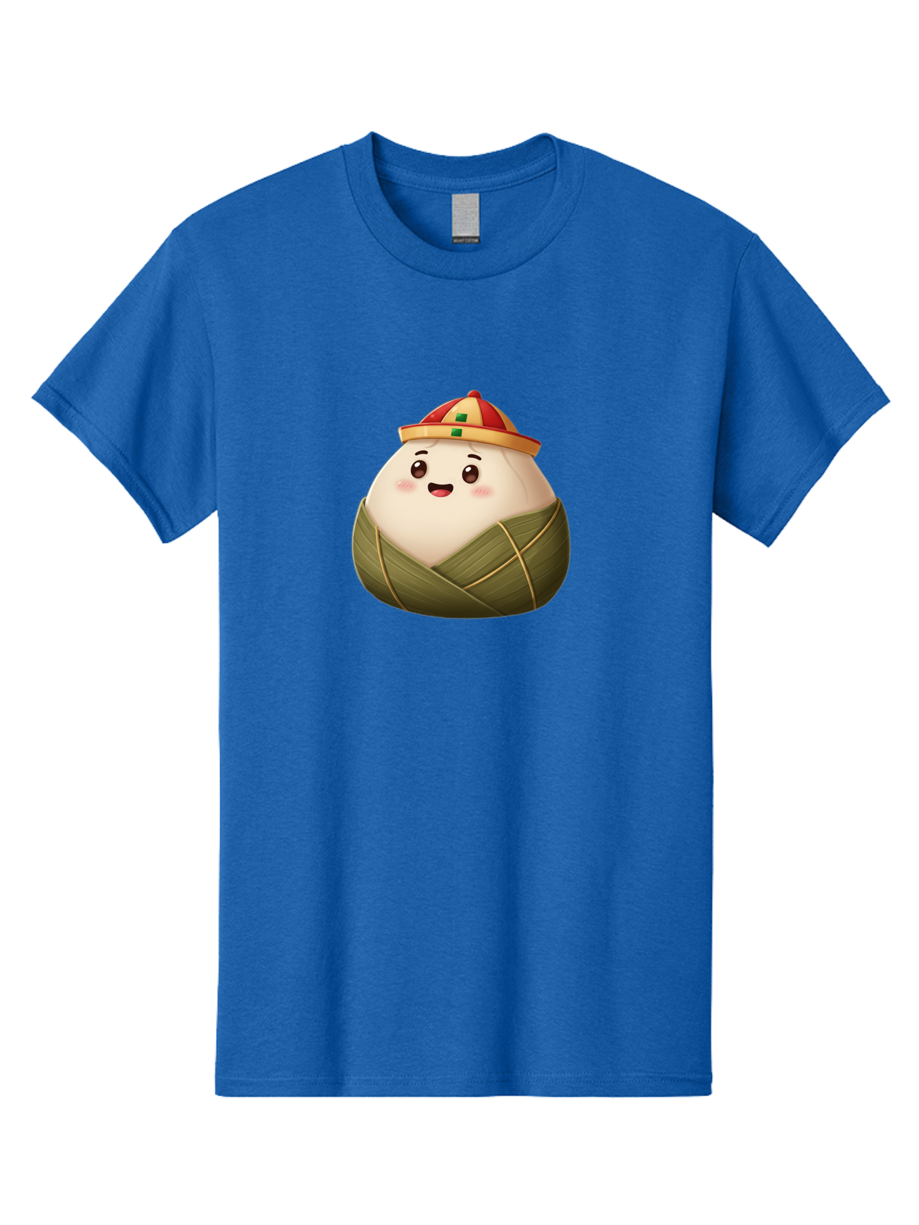 Zongzi-Dumpling Men'S Graphic Tee, 100% Cotton, Comfortable Casual Summer Wear, Machine Washable, Cartoon Dumpling, Kawaii Food, Chinese Cuisine, Zongzi, Traditional Dish, Festive Food, Glutinous Rice Dumpling, Asian Culture, Happy Face, Bab608 10