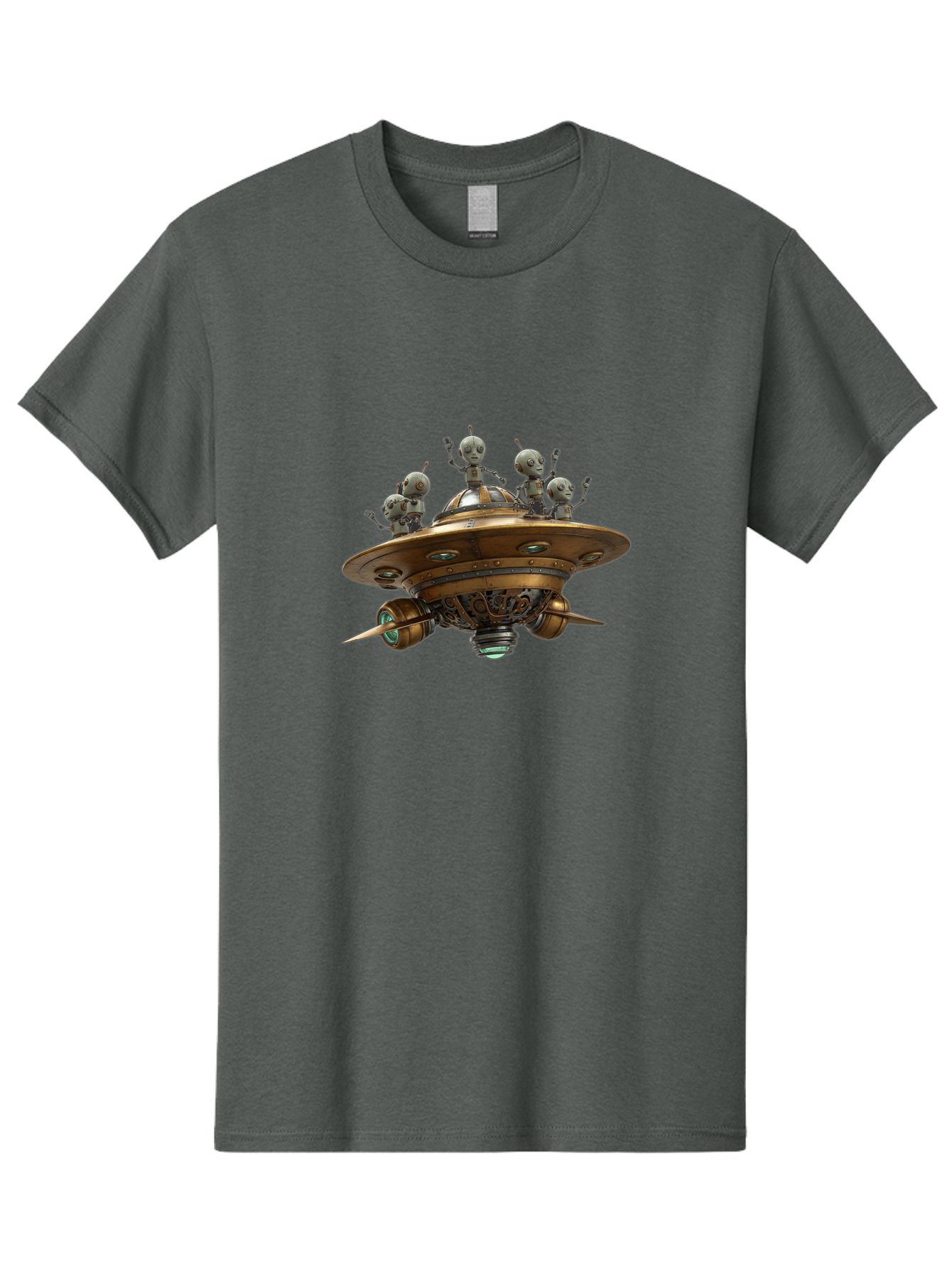 Alien-Ufo Men'S Graphic Tee, 100% Cotton, Comfortable Casual Summer Wear, Machine Washable, Flying Saucer, Extraterrestrial Life, Alien Spacecraft, Sci-Fi, Futuristic Technology, Silver Spaceship, Ufo Sighting, Alien Invasion, Robot Aliens Bab635 14