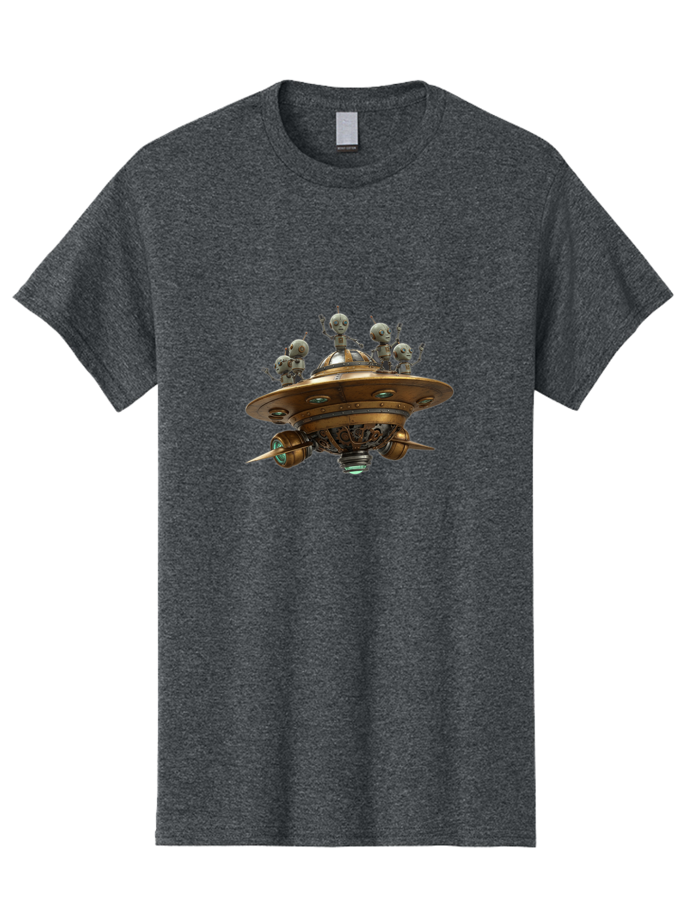 Alien-Ufo Men'S Graphic Tee, 100% Cotton, Comfortable Casual Summer Wear, Machine Washable, Flying Saucer, Extraterrestrial Life, Alien Spacecraft, Sci-Fi, Futuristic Technology, Silver Spaceship, Ufo Sighting, Alien Invasion, Robot Aliens Bab635 13