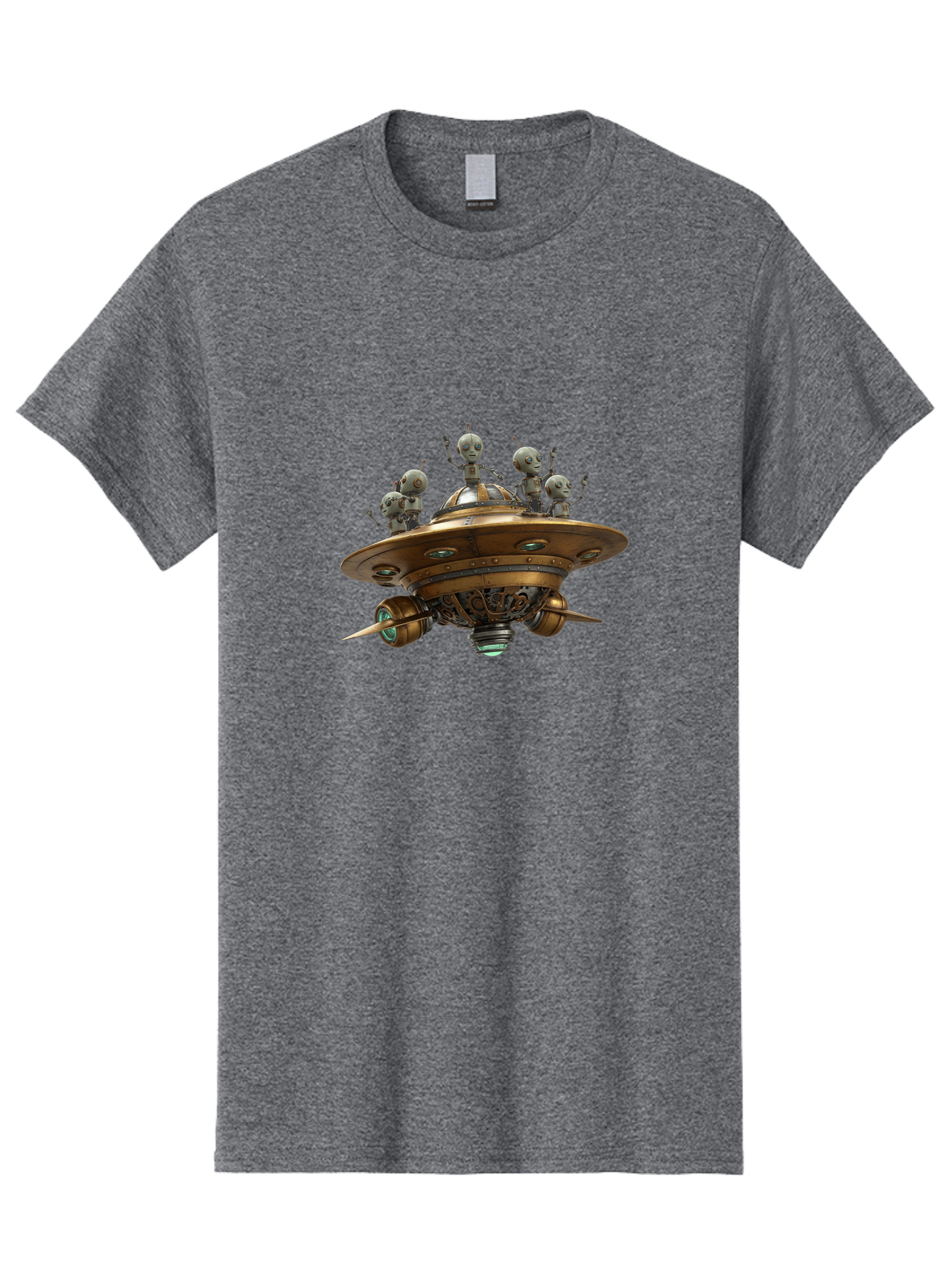Alien-Ufo Men'S Graphic Tee, 100% Cotton, Comfortable Casual Summer Wear, Machine Washable, Flying Saucer, Extraterrestrial Life, Alien Spacecraft, Sci-Fi, Futuristic Technology, Silver Spaceship, Ufo Sighting, Alien Invasion, Robot Aliens Bab635 11