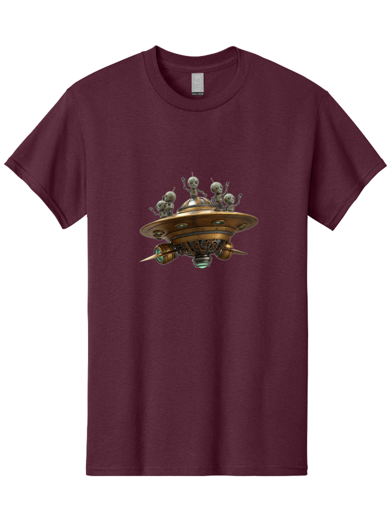 Alien-Ufo Men'S Graphic Tee, 100% Cotton, Comfortable Casual Summer Wear, Machine Washable, Flying Saucer, Extraterrestrial Life, Alien Spacecraft, Sci-Fi, Futuristic Technology, Silver Spaceship, Ufo Sighting, Alien Invasion, Robot Aliens Bab635 7